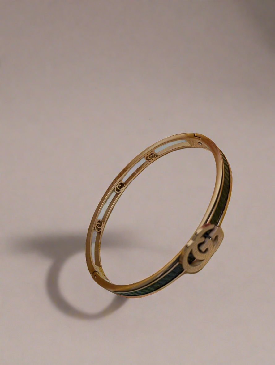 Anti Tarnish Rose Gold and Black Bracelet- Premium Quality