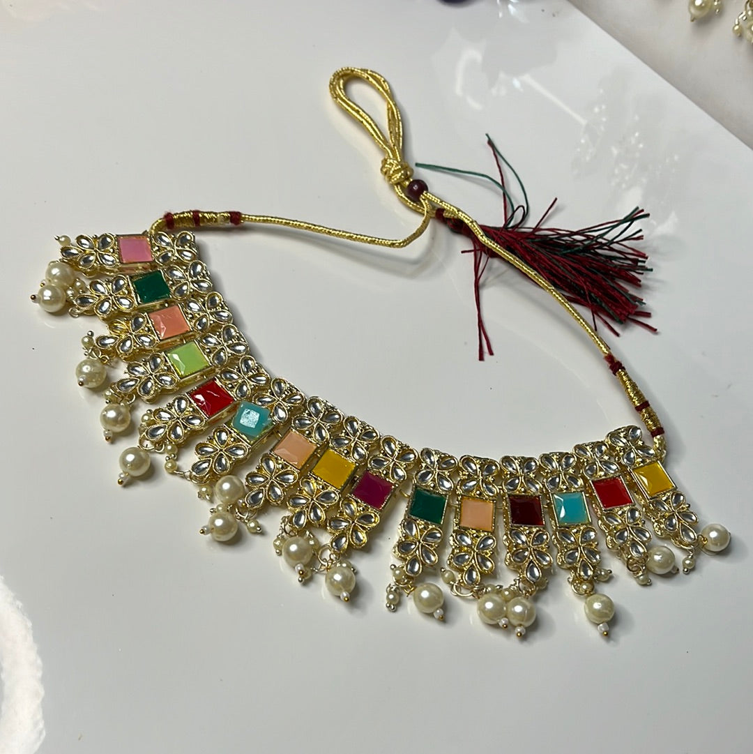 Multicolor Necklace cum Choker Set