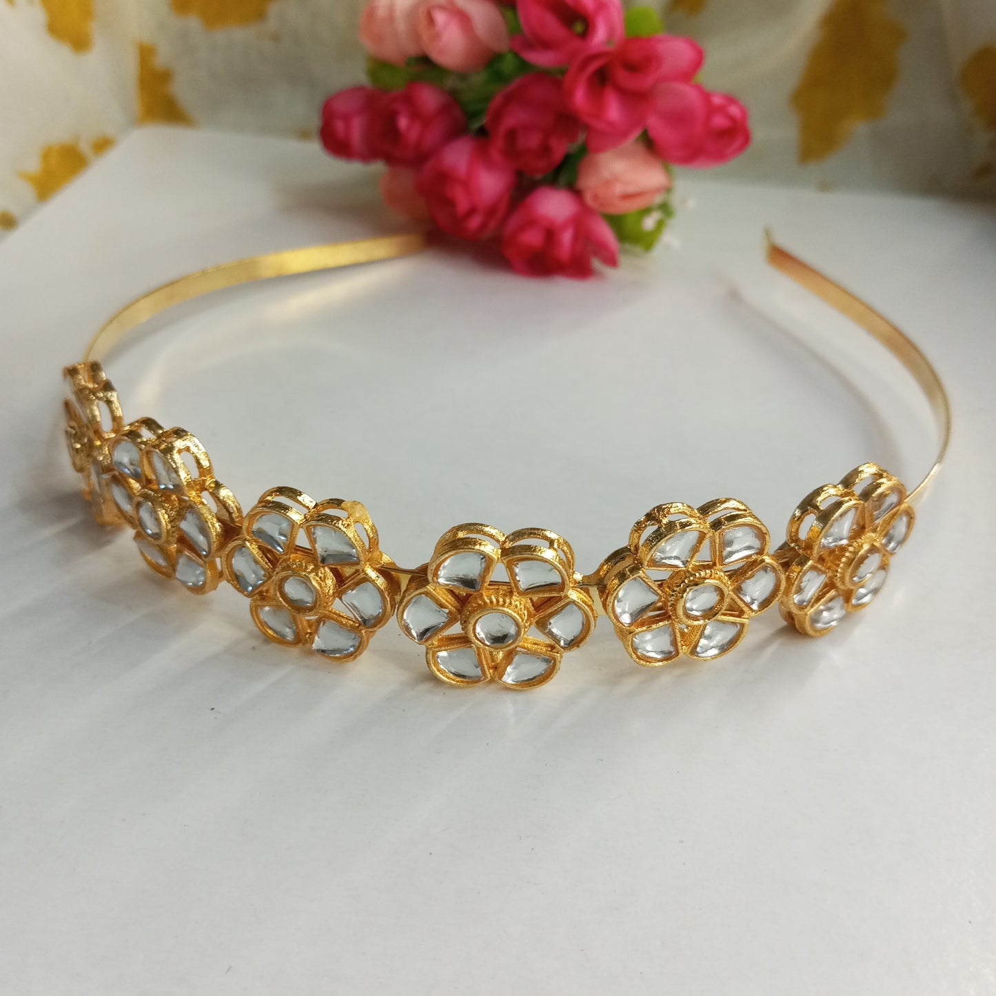 Mathapatti Headband- White