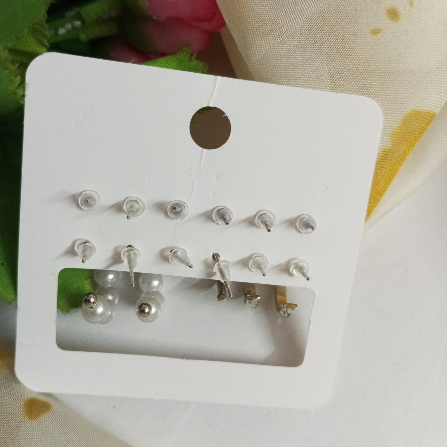 Combo of 12 Earrings-Silver and Gold