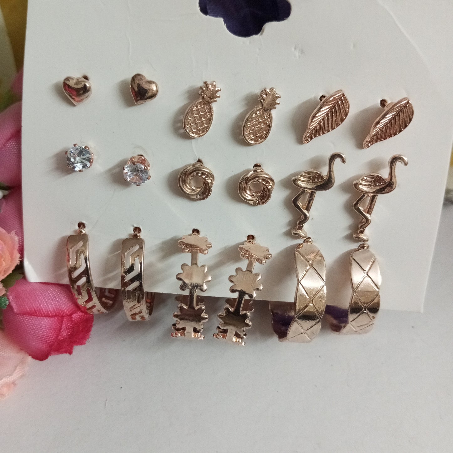 Combo of 9 Earrings