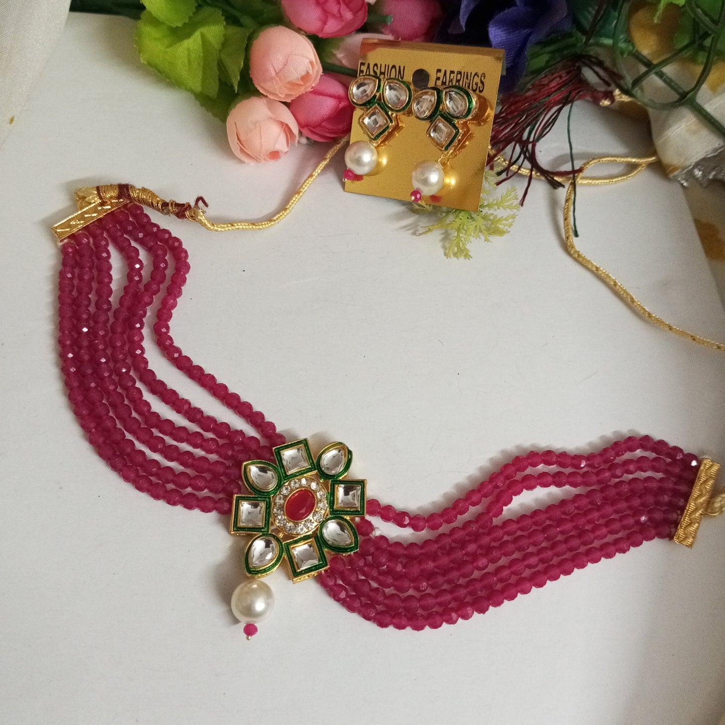 Necklace with Earrings