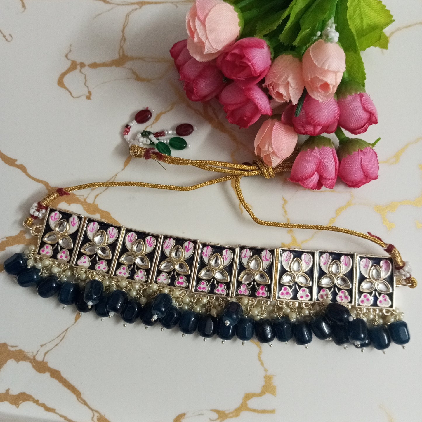 Beautiful Meenakari Choker Necklace