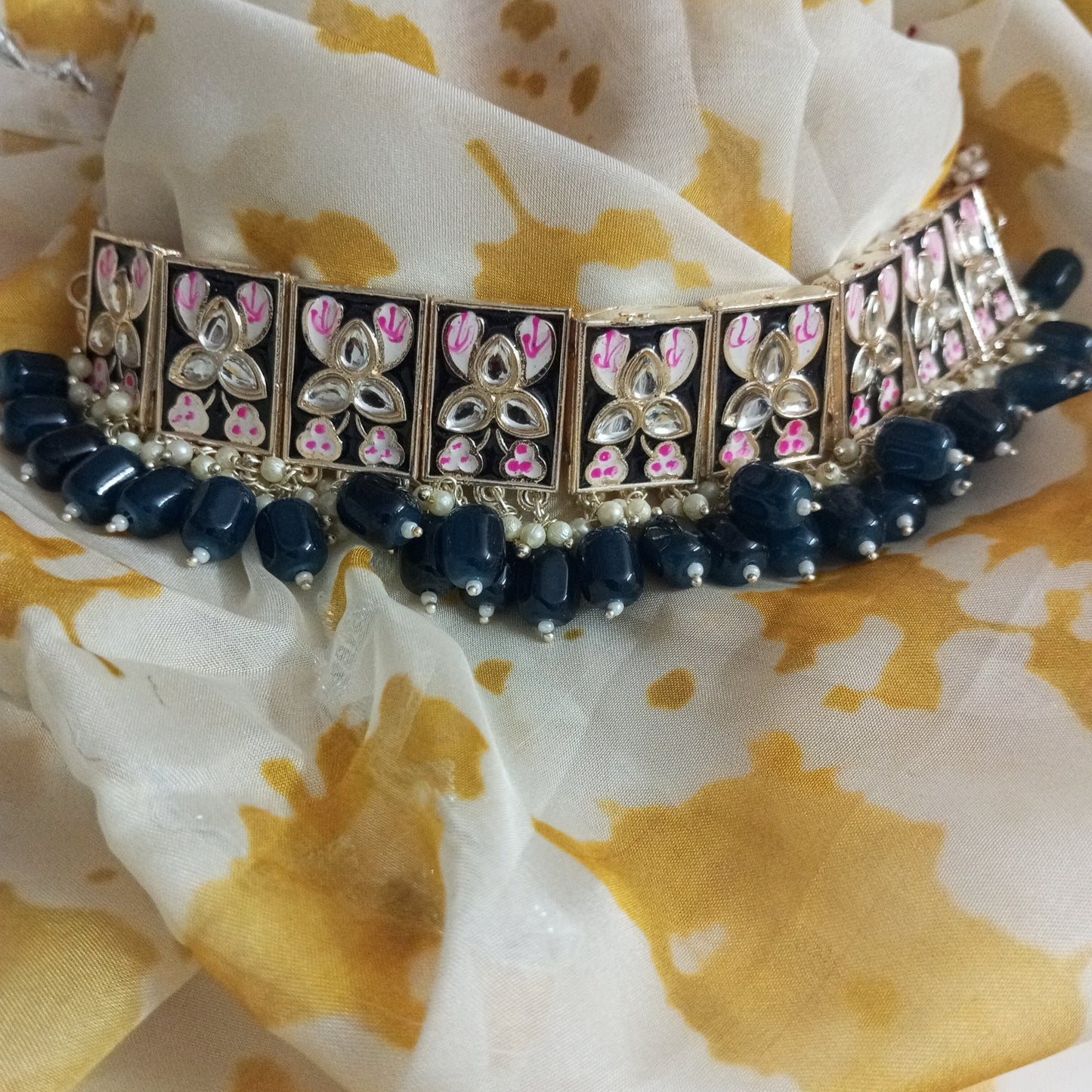 Beautiful Meenakari Choker Necklace