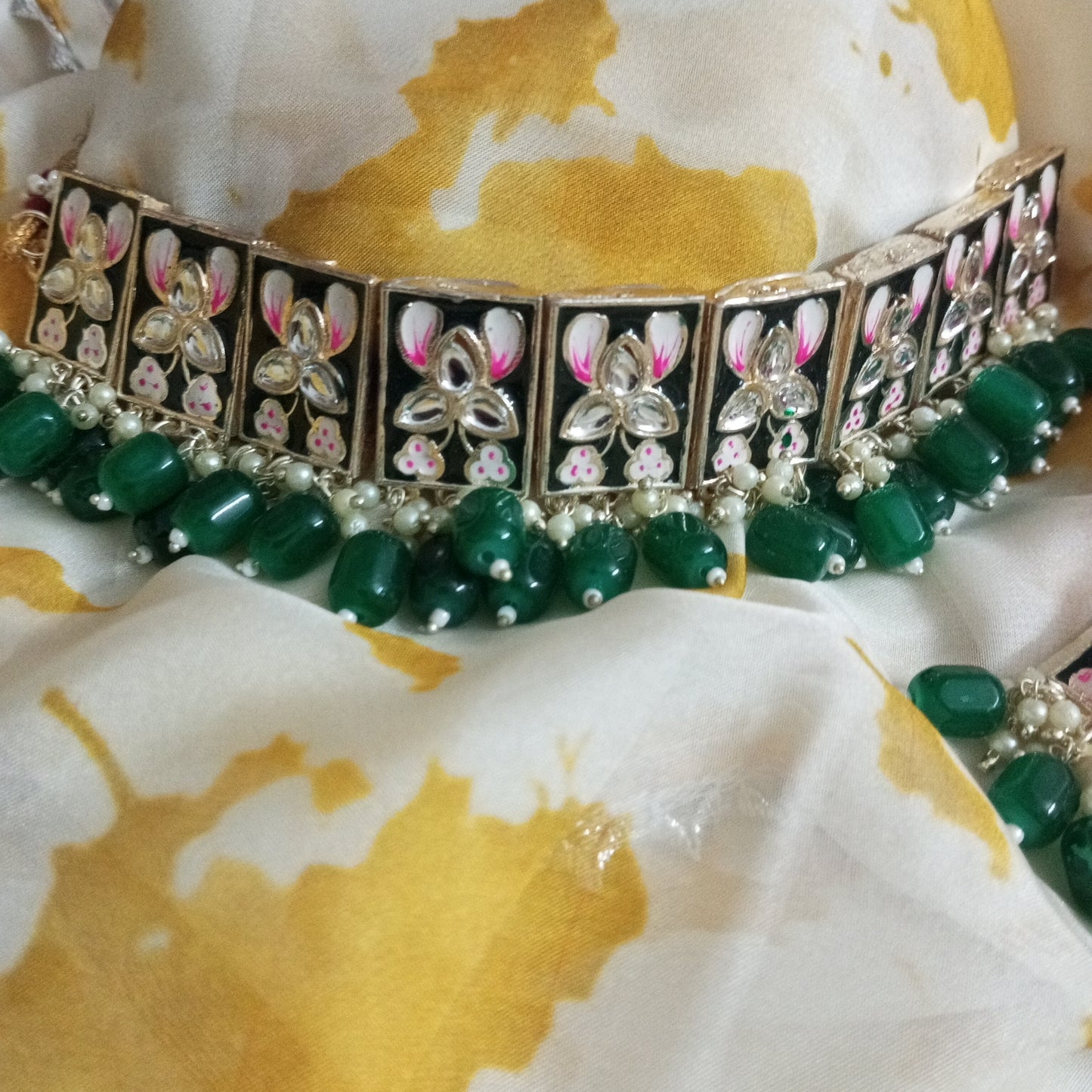 Beautiful Meenakari Choker Necklace