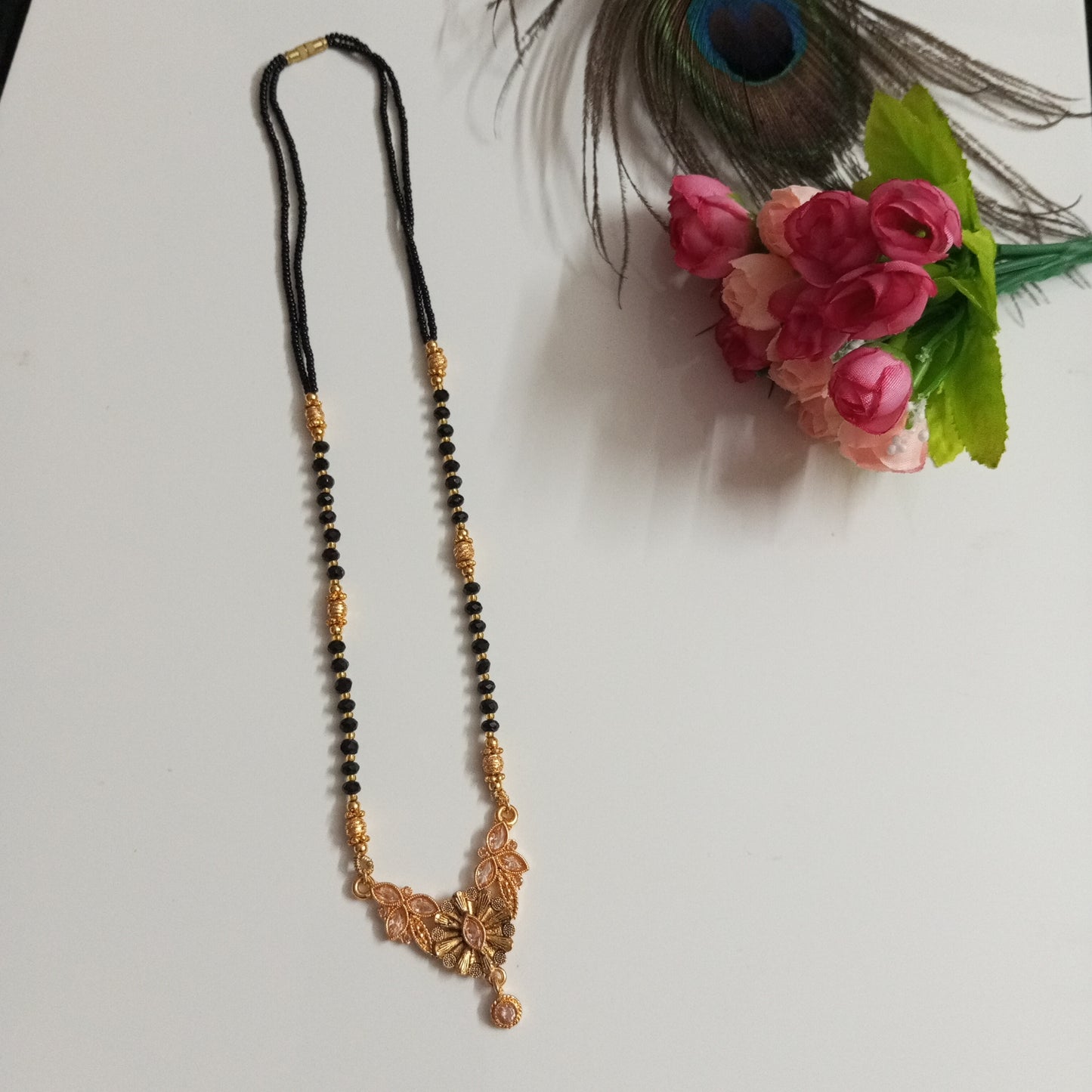 Cz Studded Medium length Mangalsutra