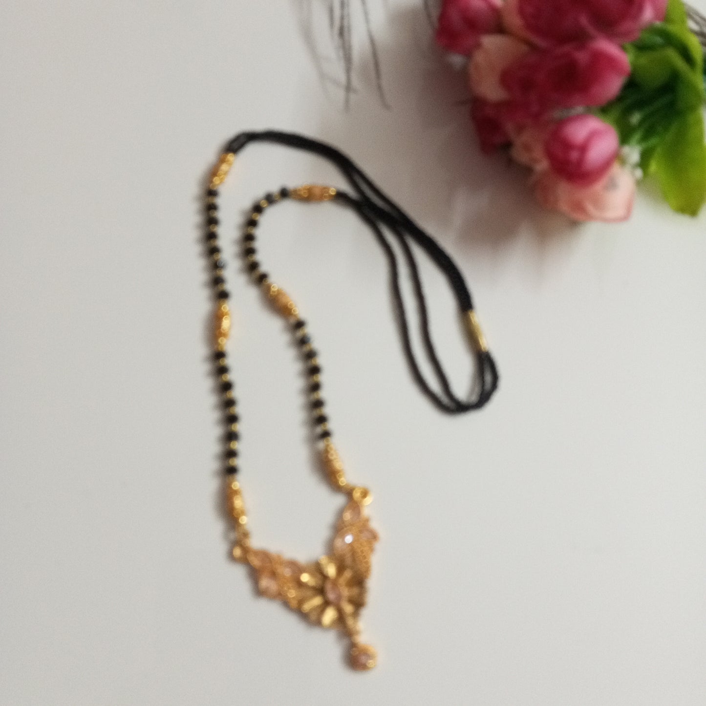 Cz Studded Medium length Mangalsutra