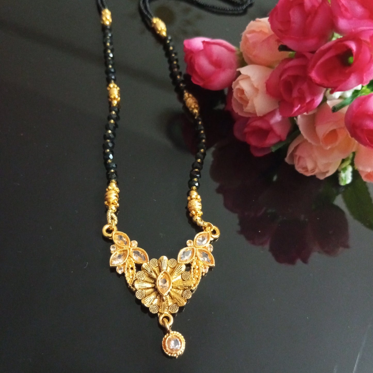 Cz Studded Medium length Mangalsutra