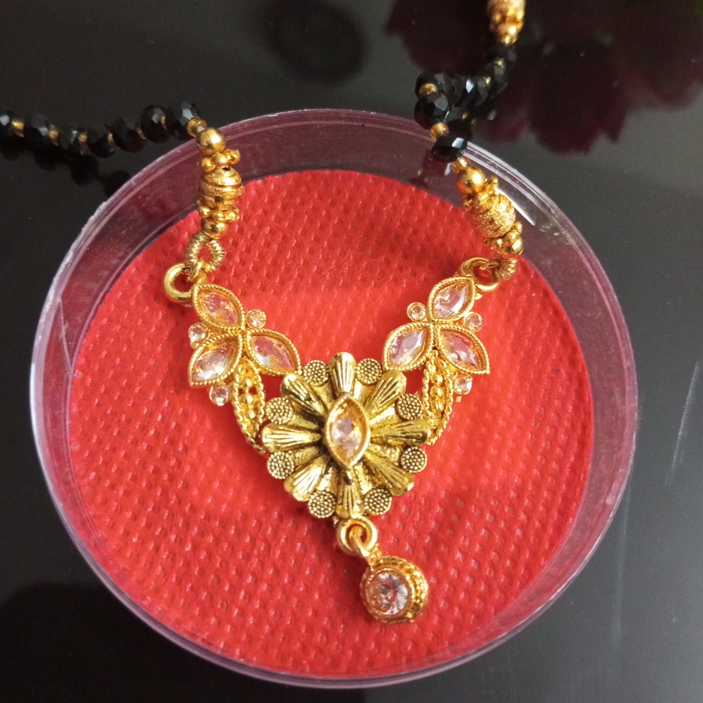 Cz Studded Medium length Mangalsutra