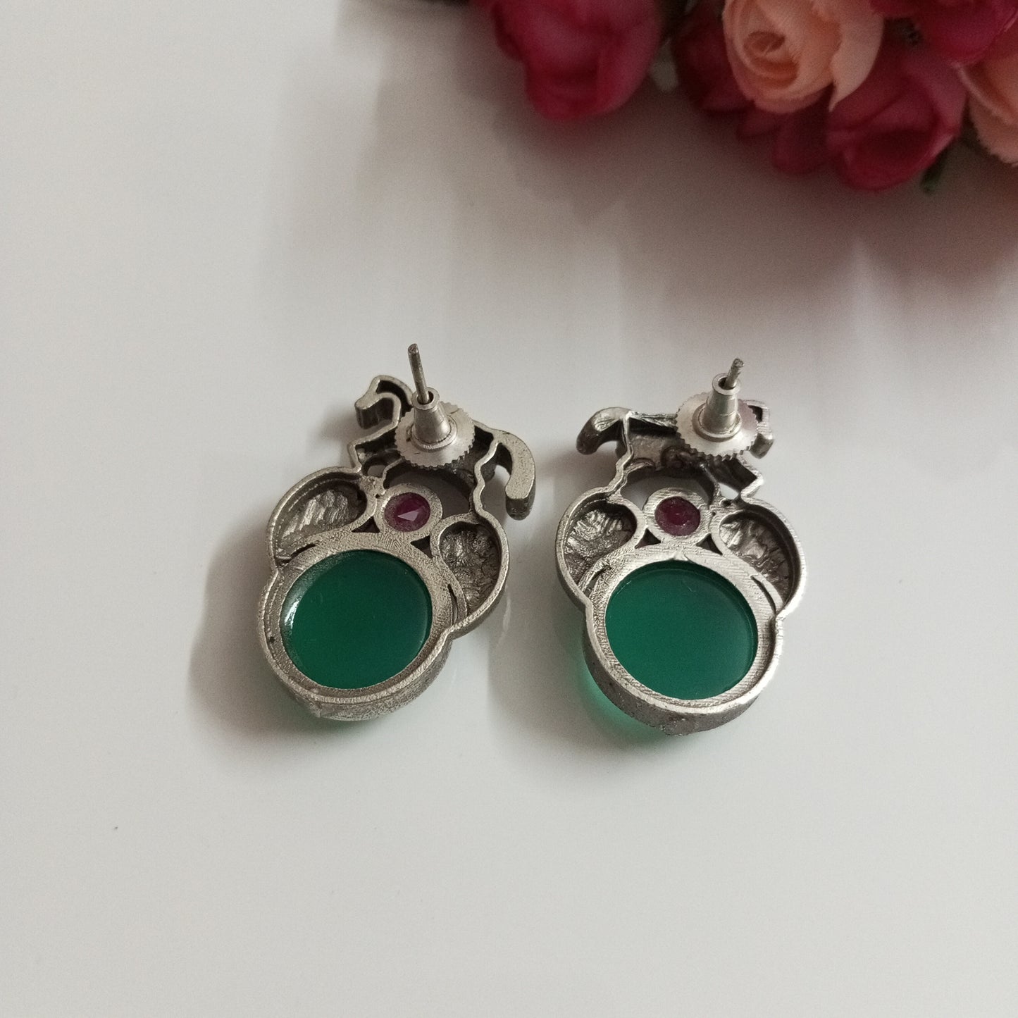 Horse design Oxidised Earrings
