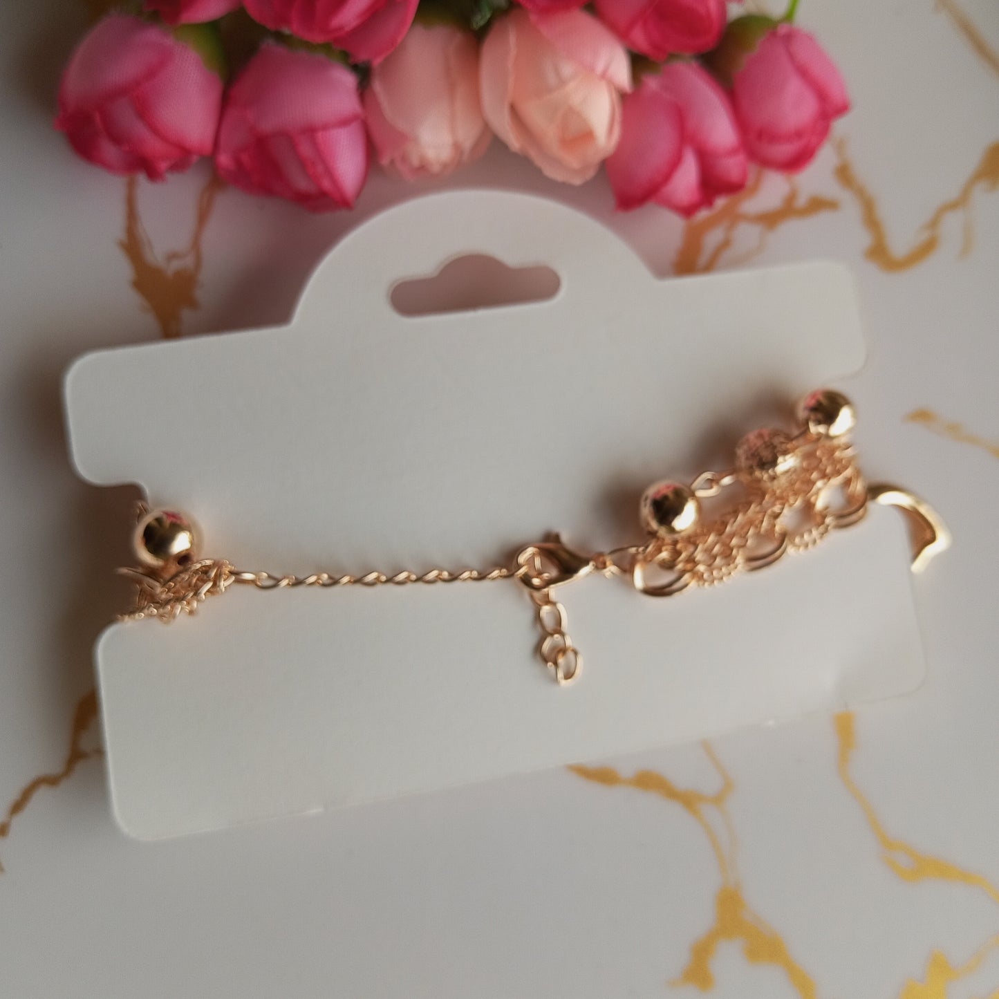Multilayer Adjustable Bracelet- Hearts and Evil eye