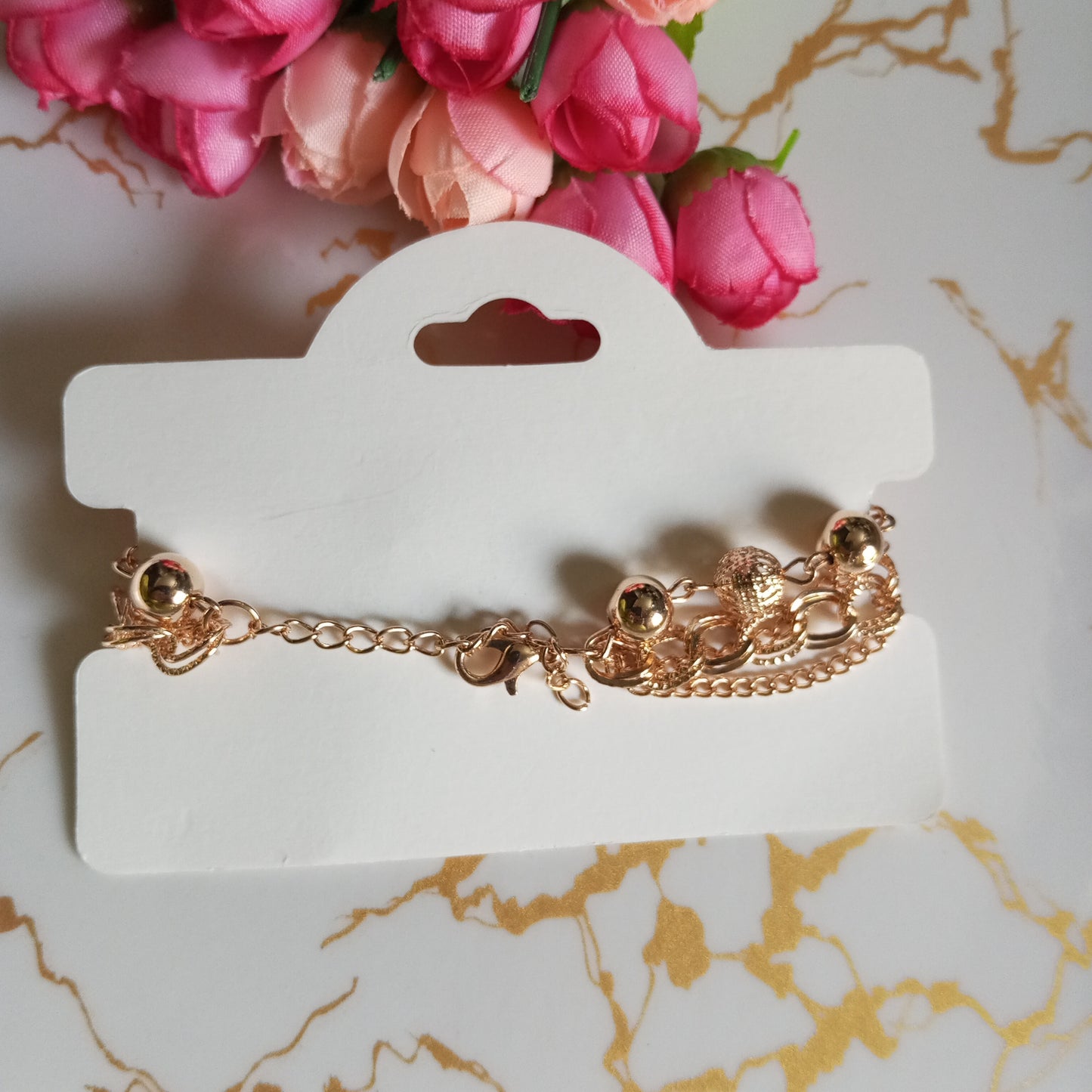 Multilayer Adjustable Bracelet- Bow and Evil eye