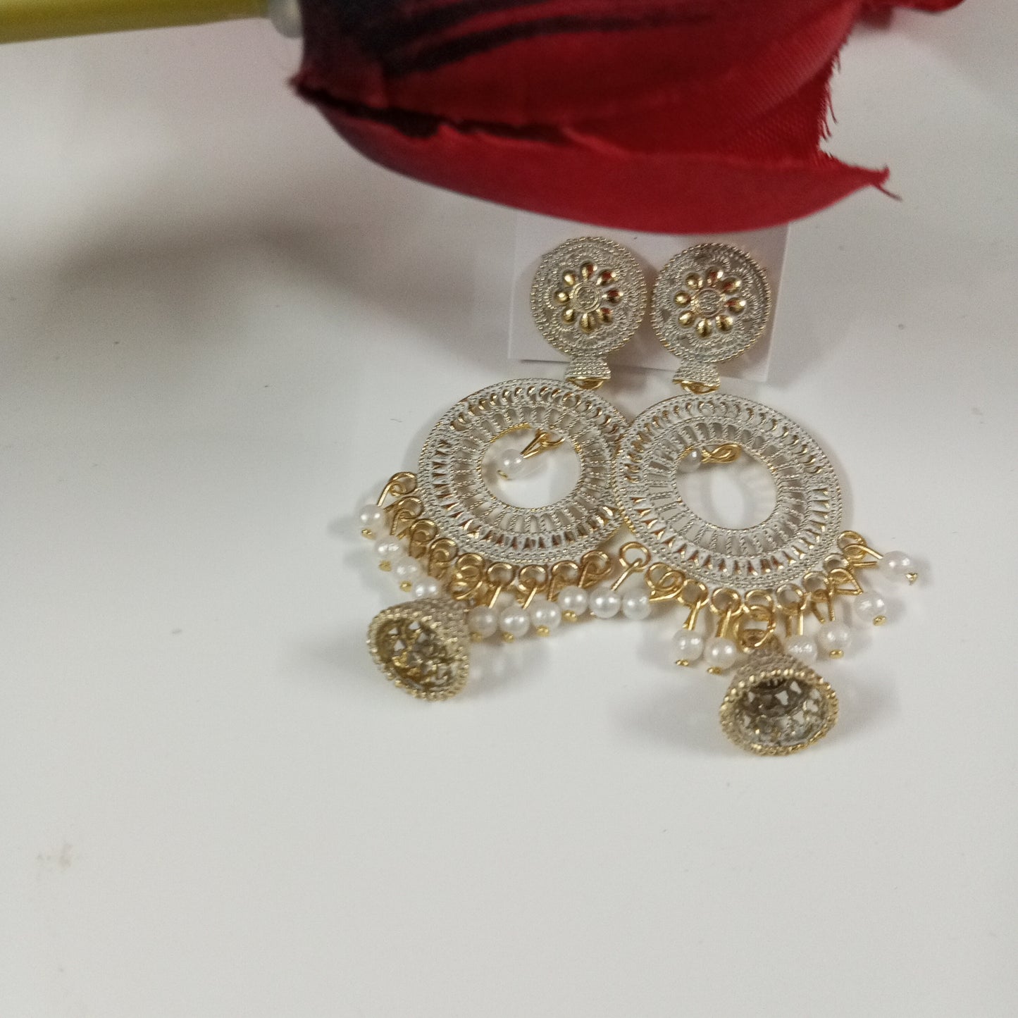 Oxidised Copper Look Abha Earrings
