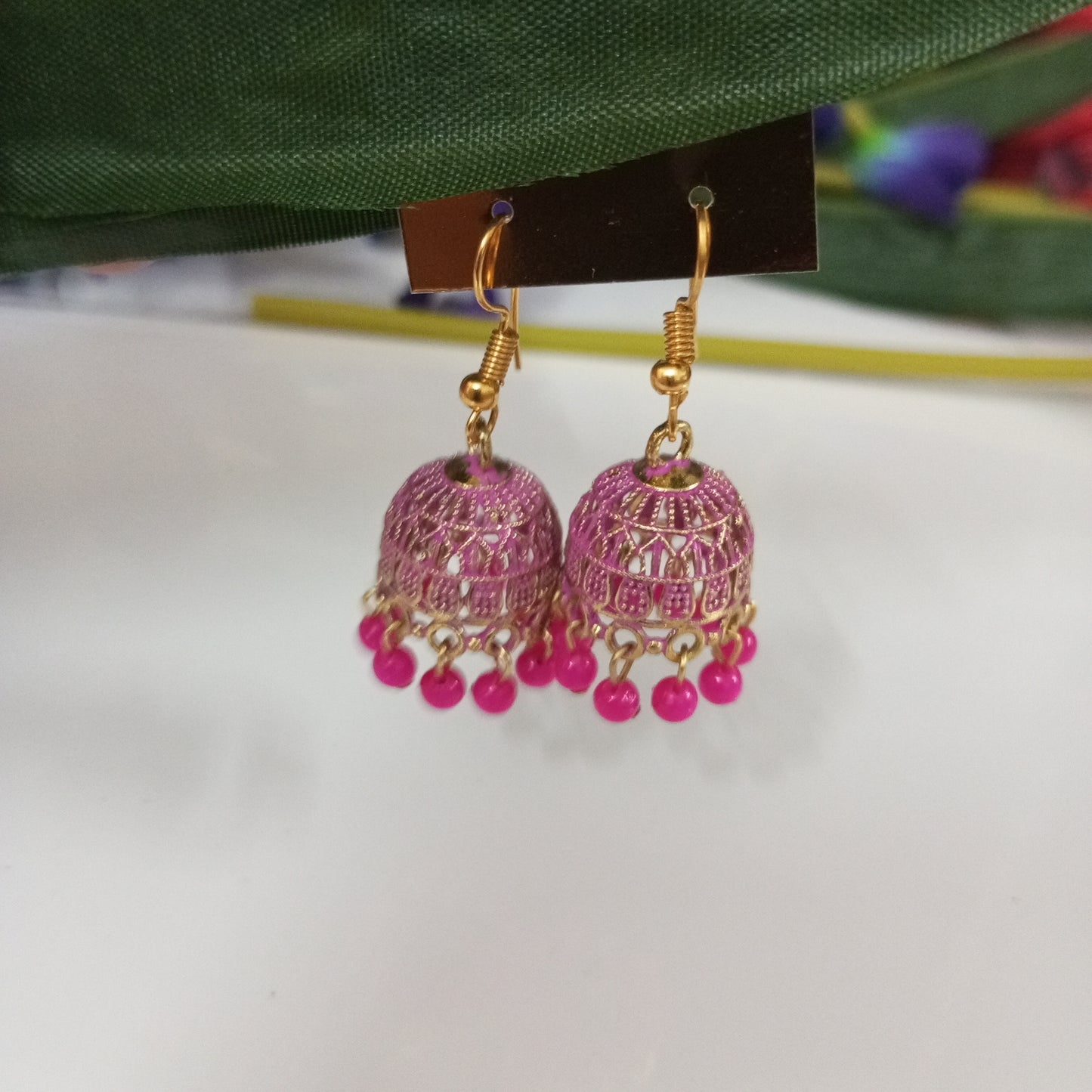 Oxidised Rangini Hanging Earrings