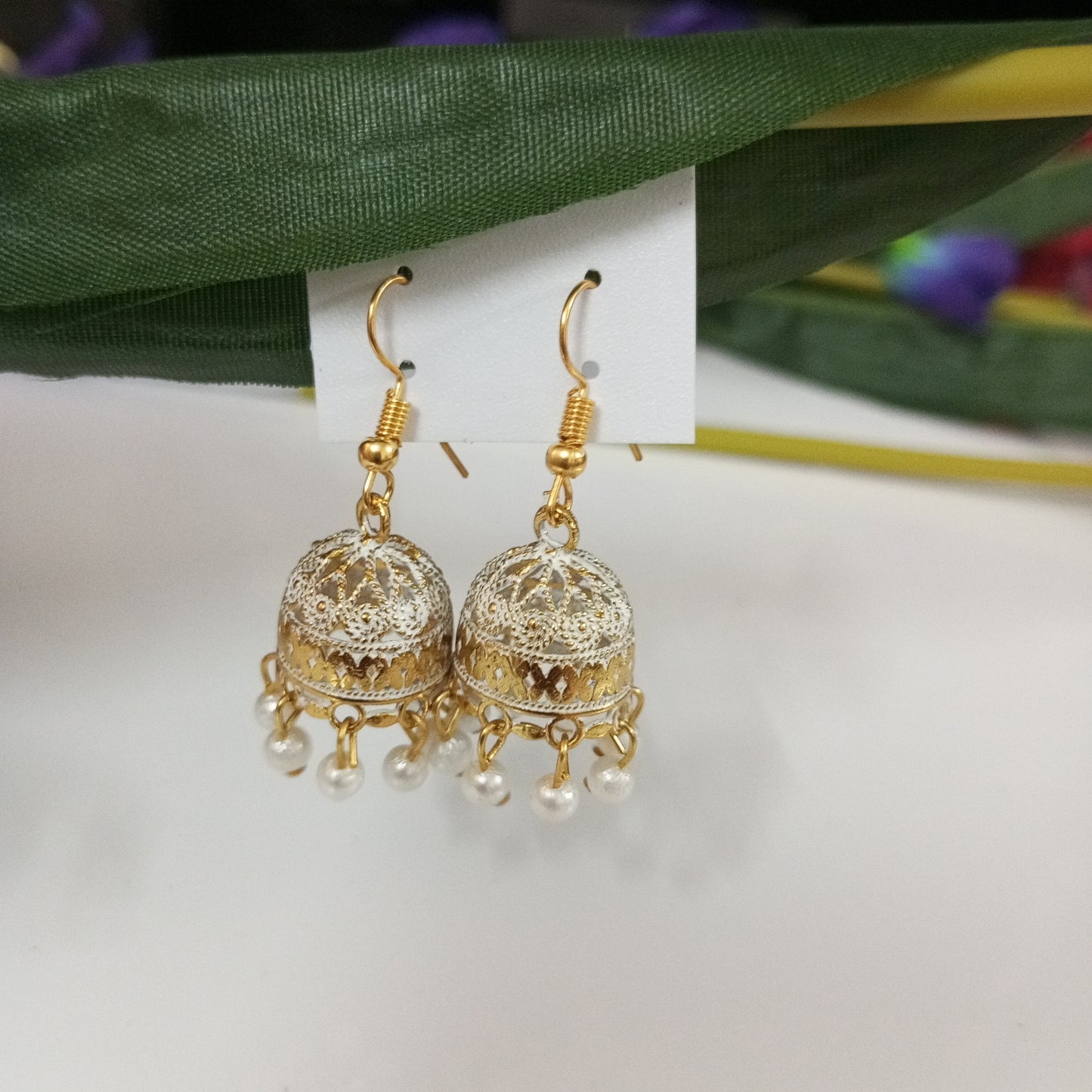 Oxidised Rangini Hanging Earrings
