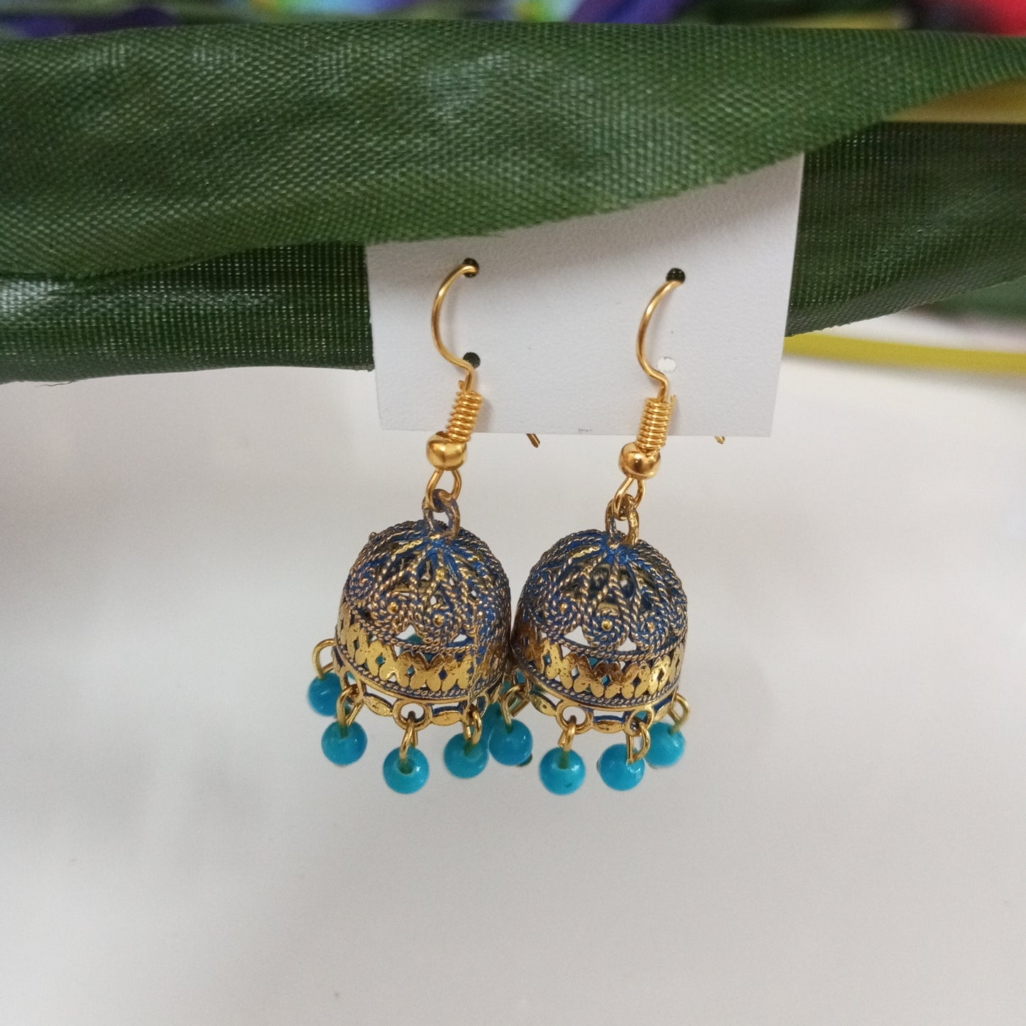 Oxidised Rangini Hanging Earrings