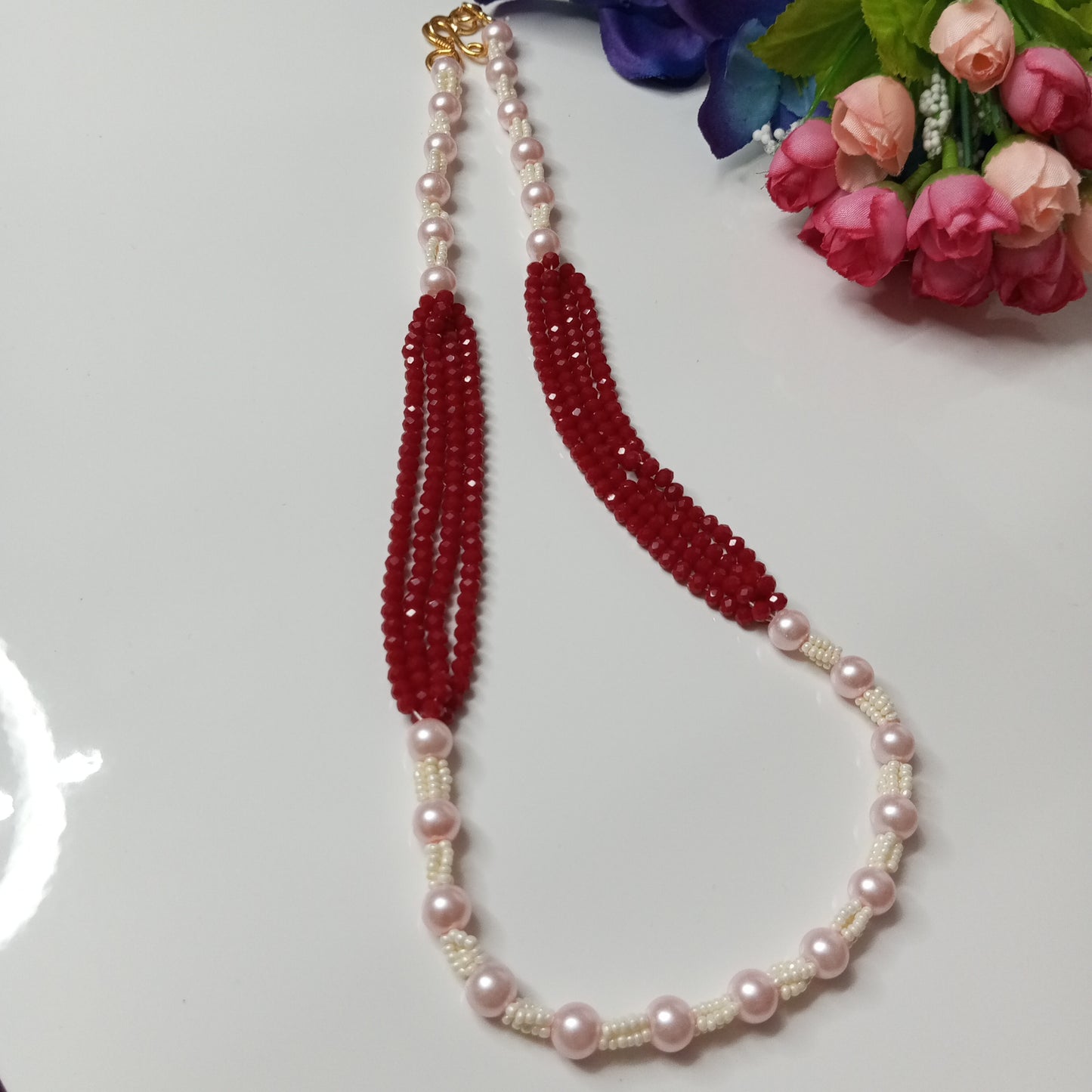 Beautiful Saga Red Necklace