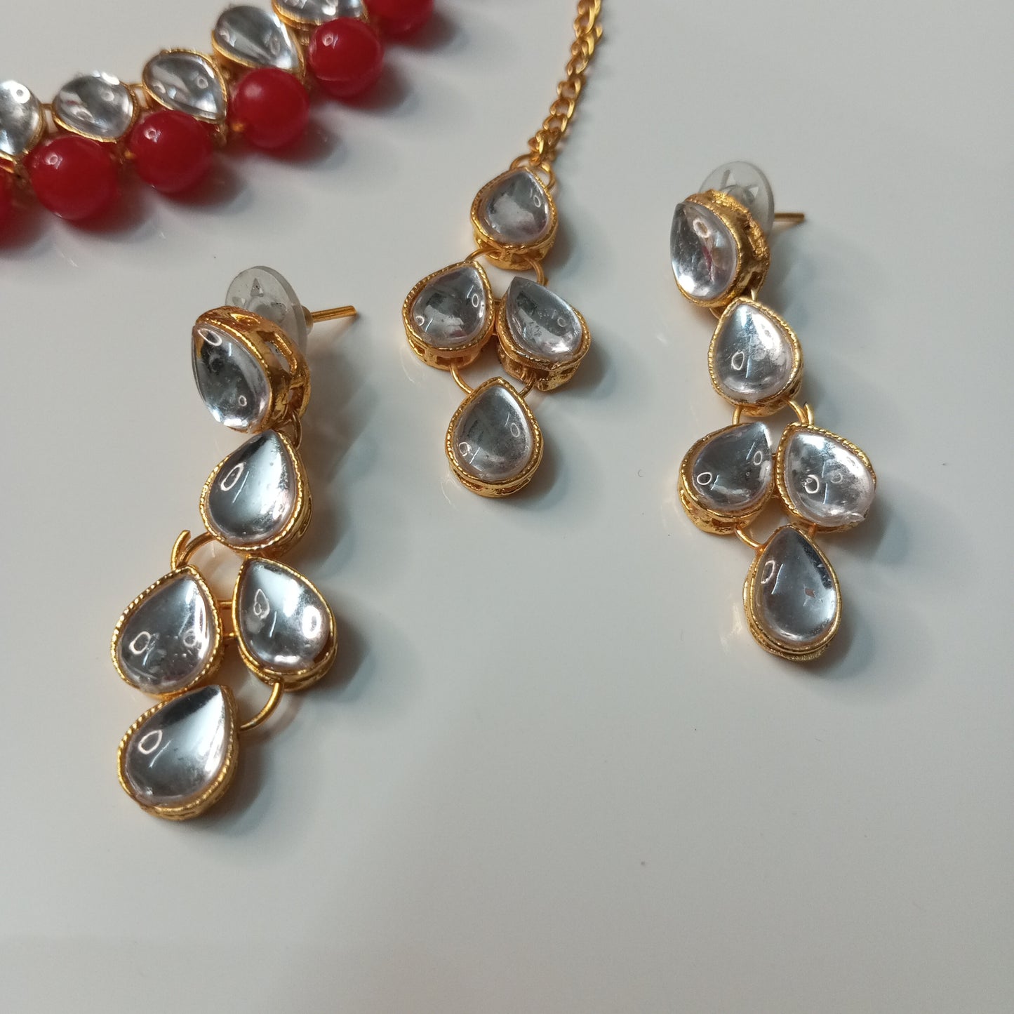 Sangini Red Necklace Set