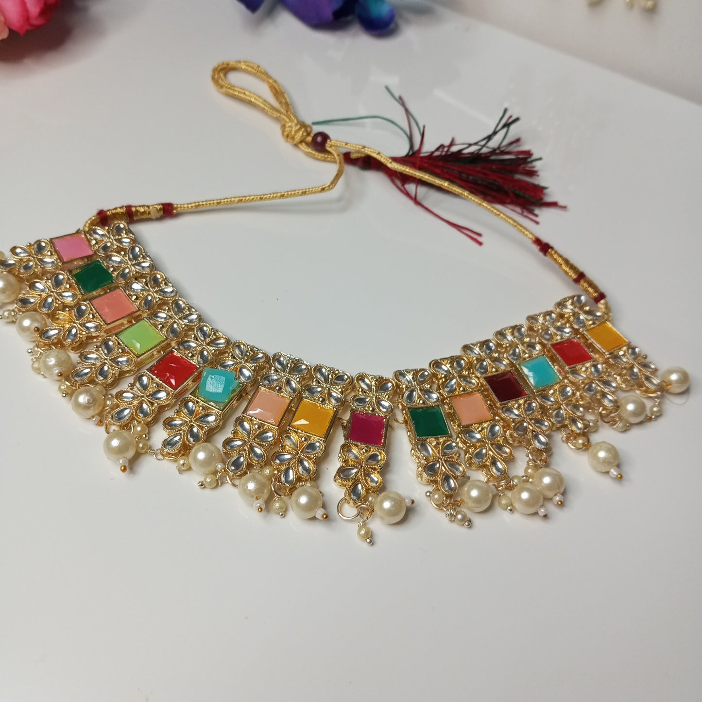 Multicolor Necklace cum Choker Set