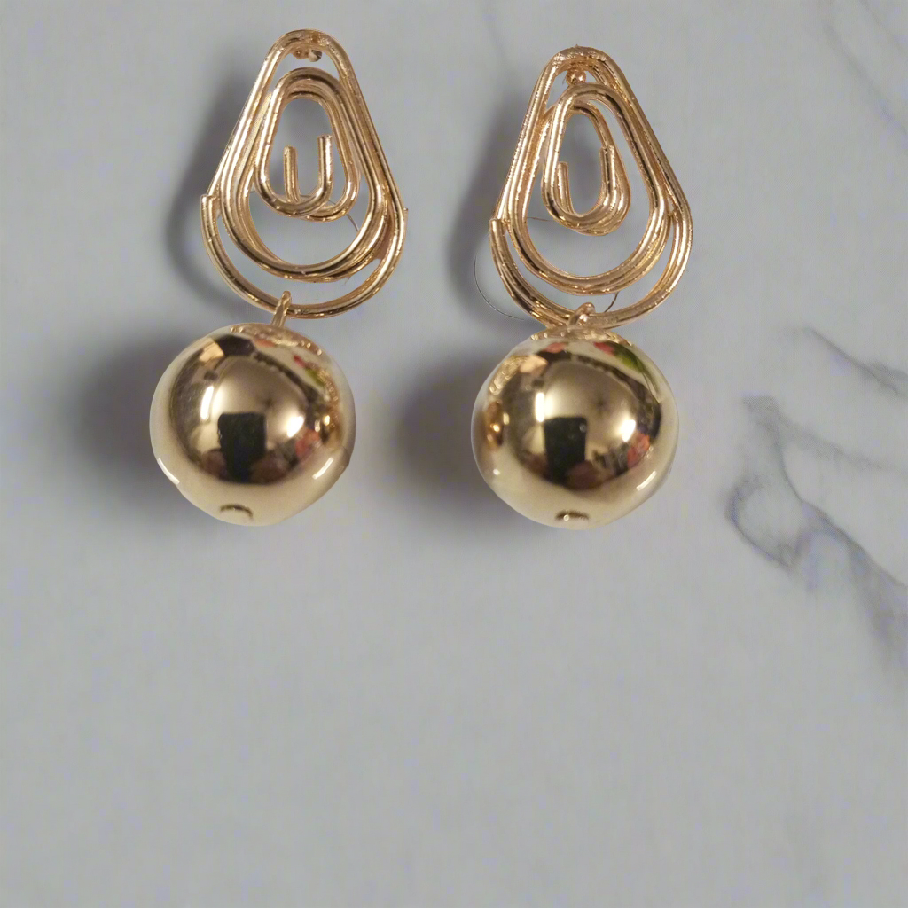 Party Ready Gold D4 Earrings