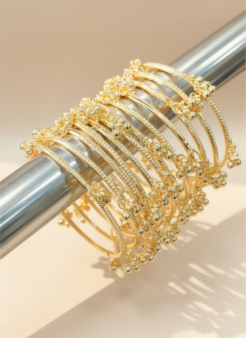 Viral Kashmiri Ghungroo Bangle Set-2 Dozen