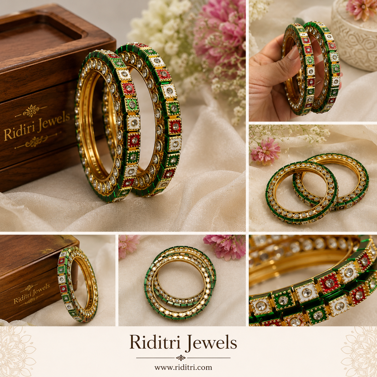 Ashawara Multicolor Metal Bangles