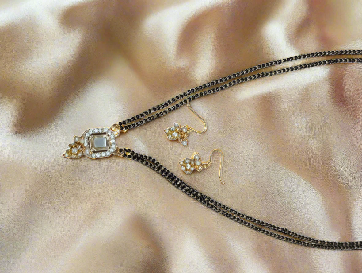Hridiya Cz Mangalsutra with Earrings
