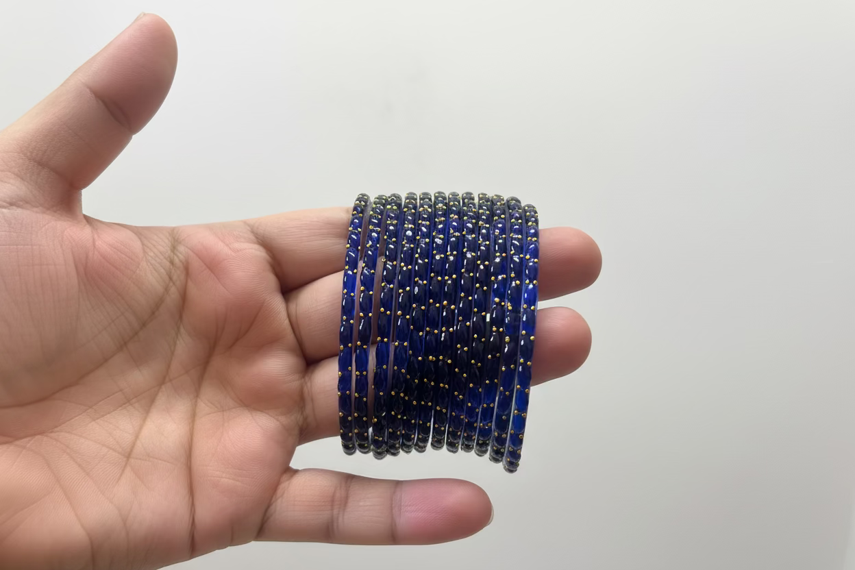 Viral Raindrop Bangles- Blue and Green