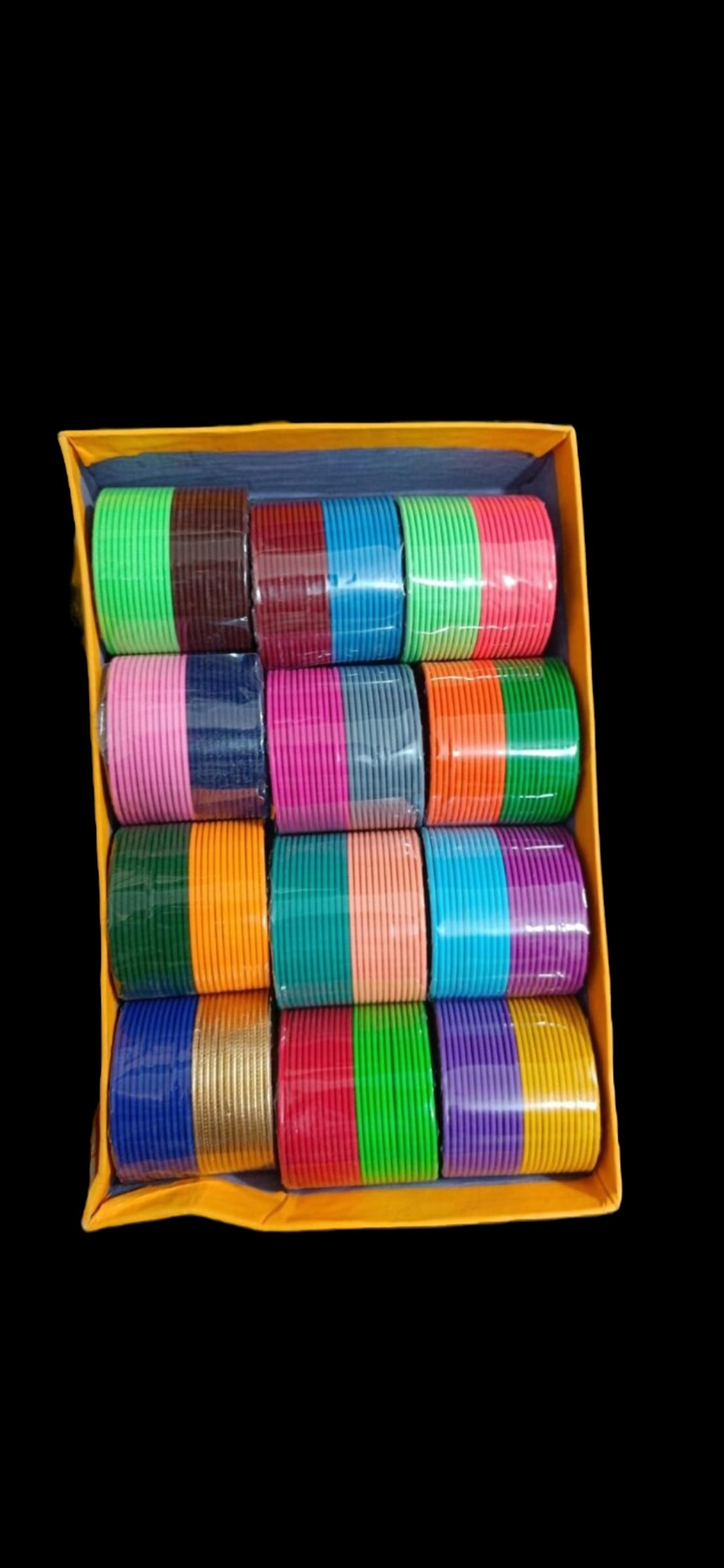 Metal Matte Bangles Set