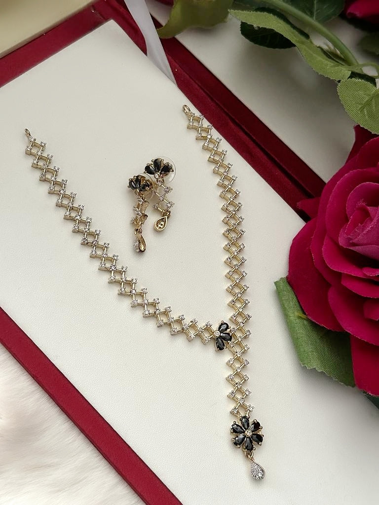 American Diamond Necklace Set
