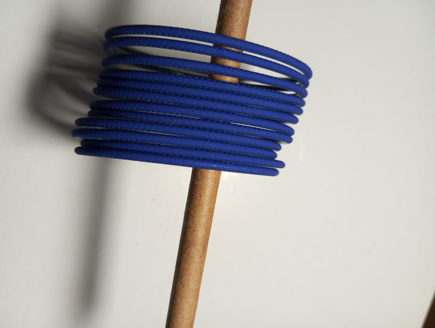 Matte Finish Metal Bangles- Blue