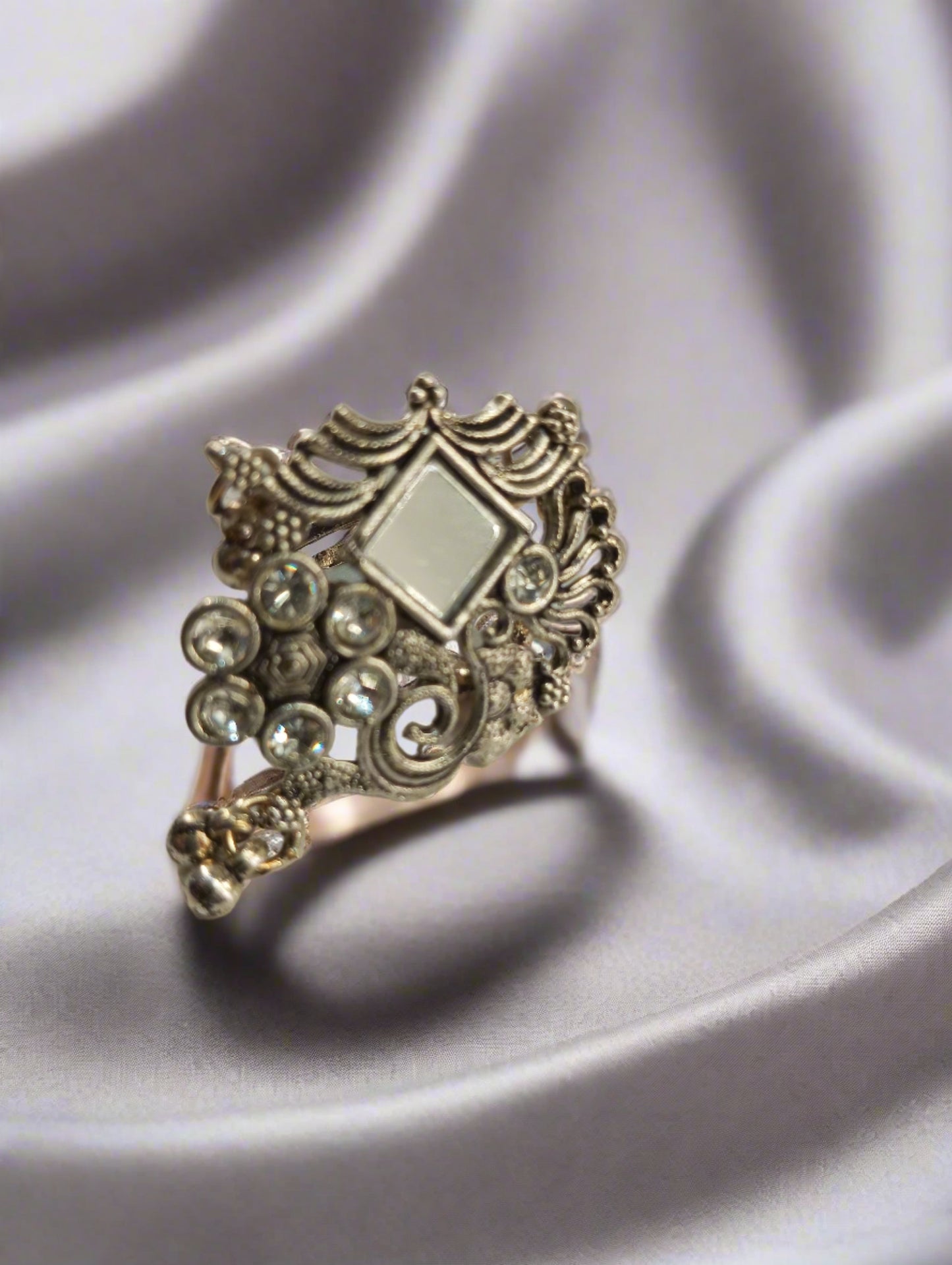 Oxidized Adjustable Ring