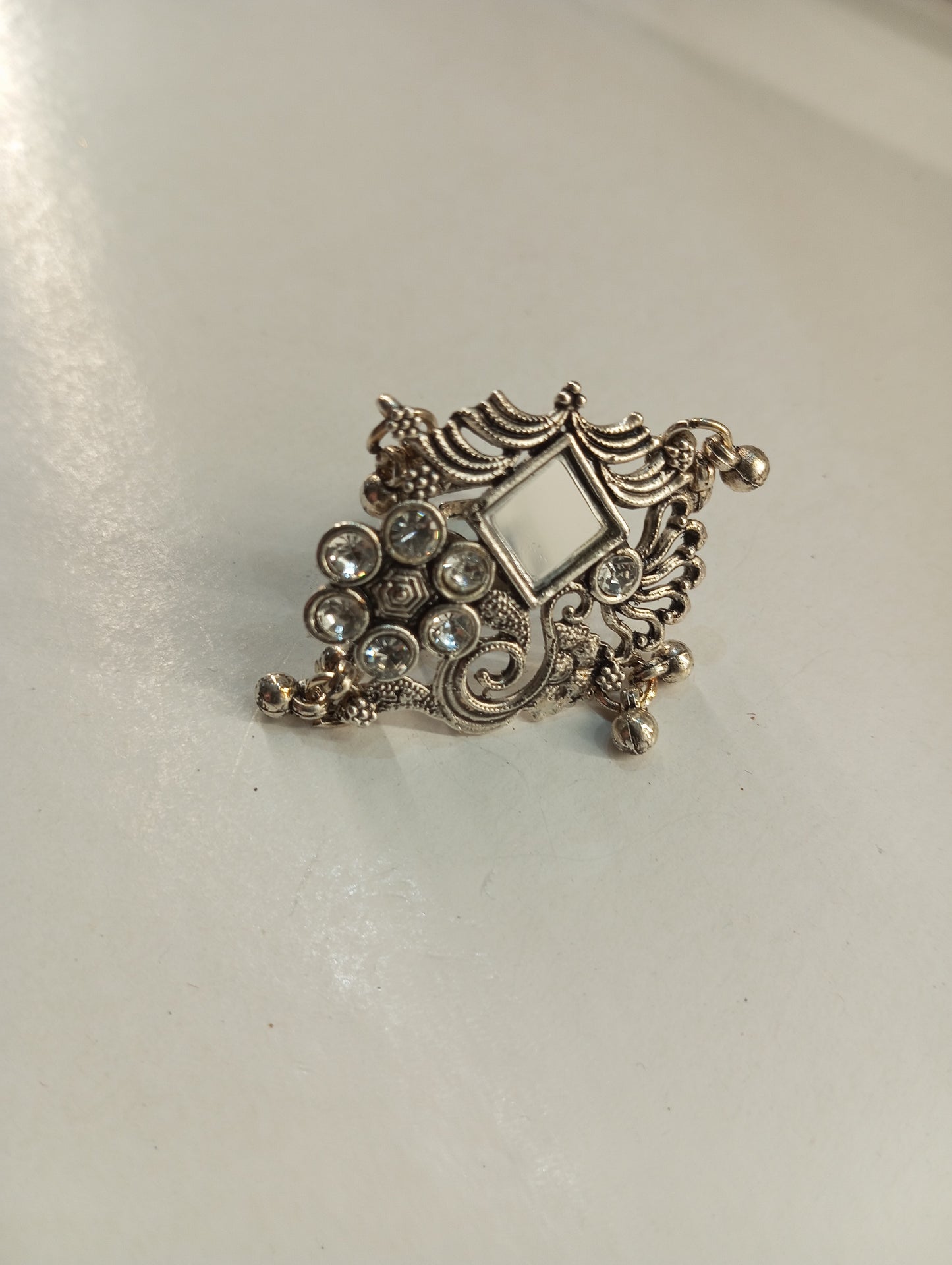 Oxidized Adjustable Ring