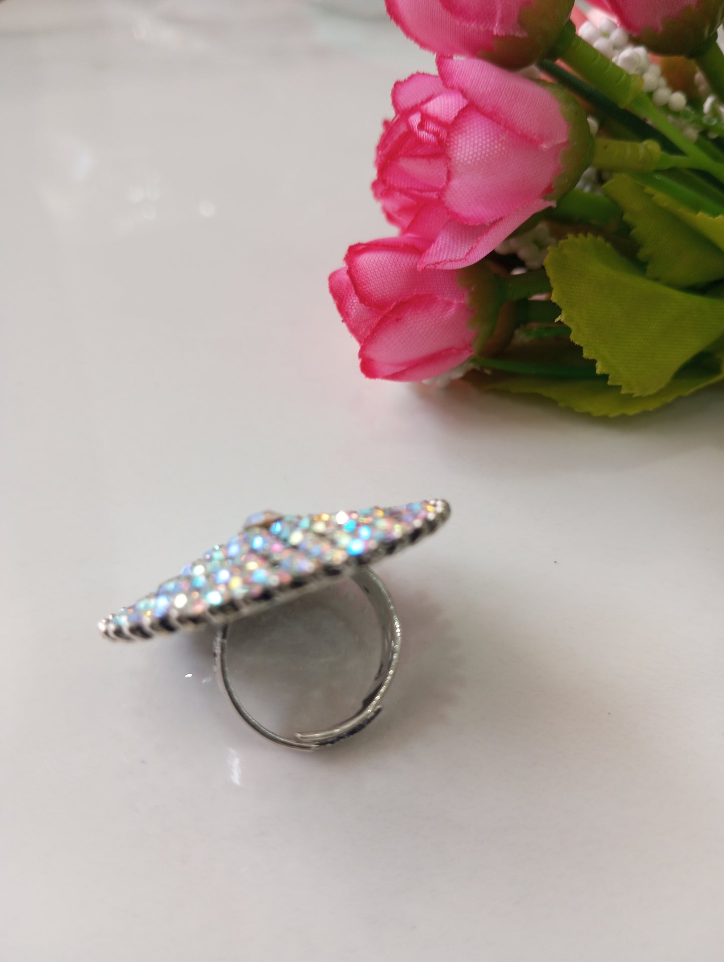 Adjustable Ring Rainbow Color