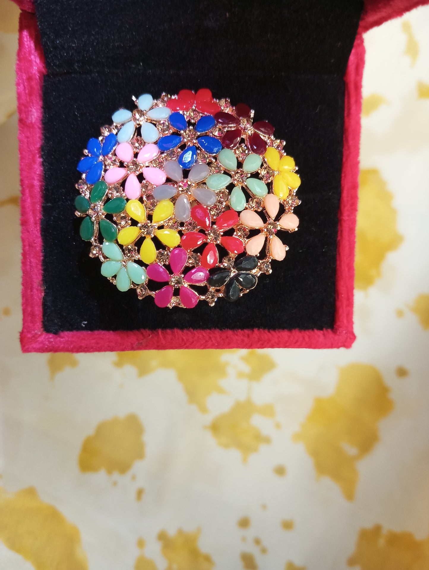 Adjustable Ring Multicolor Big Size