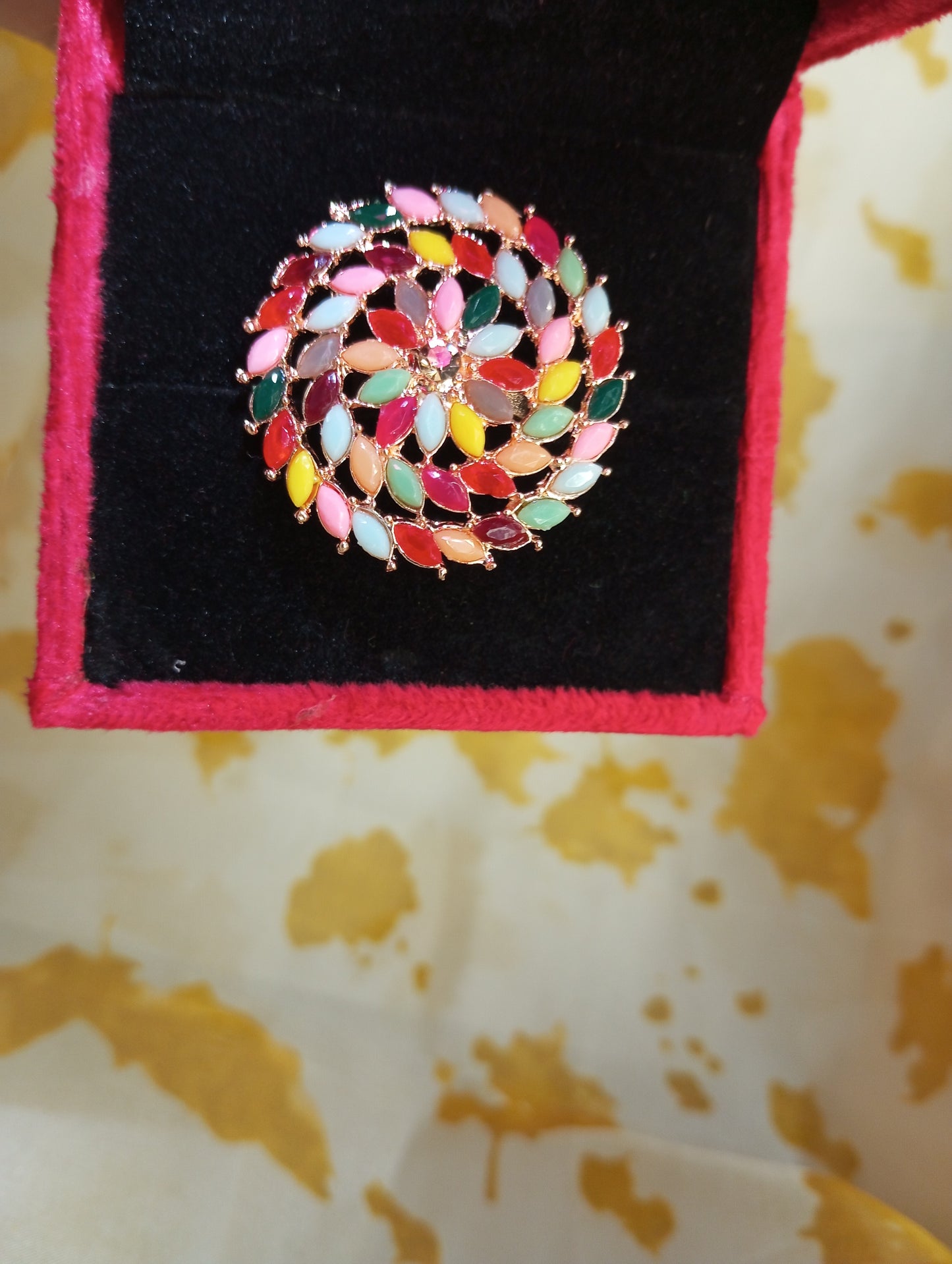 Adjustable Ring Multicolor Medium Size