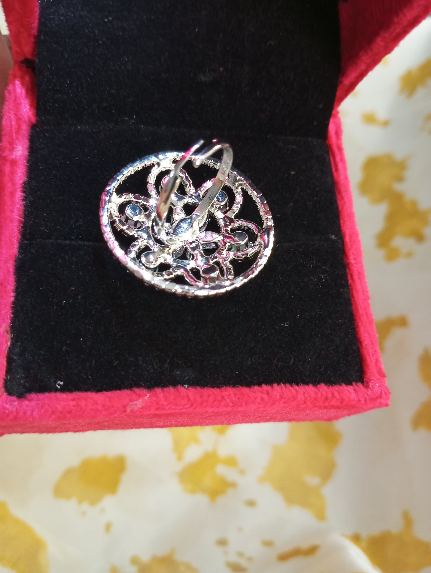 American Diamond Cocktail Ring v4