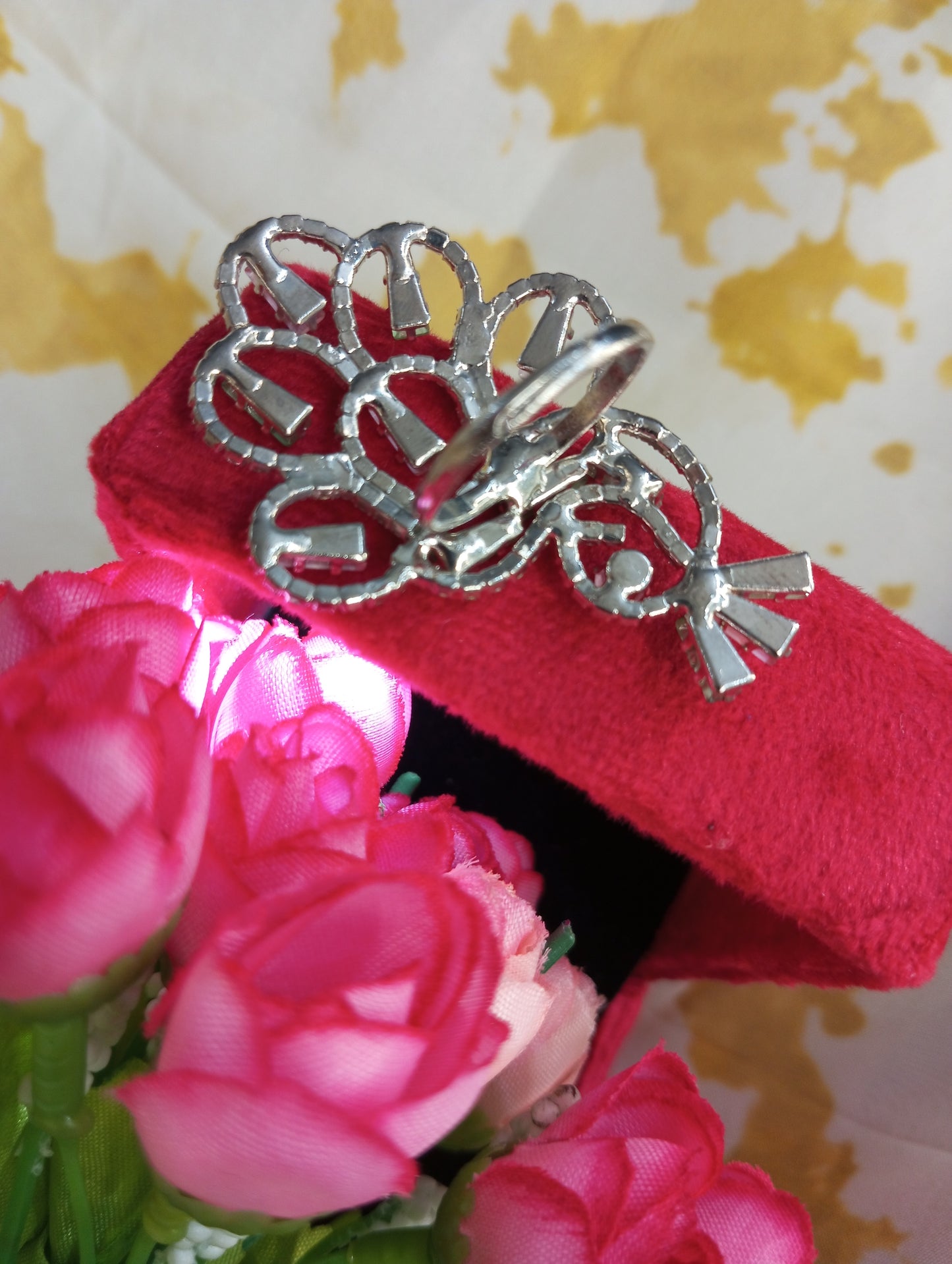 American Diamond Cocktail Ring v3