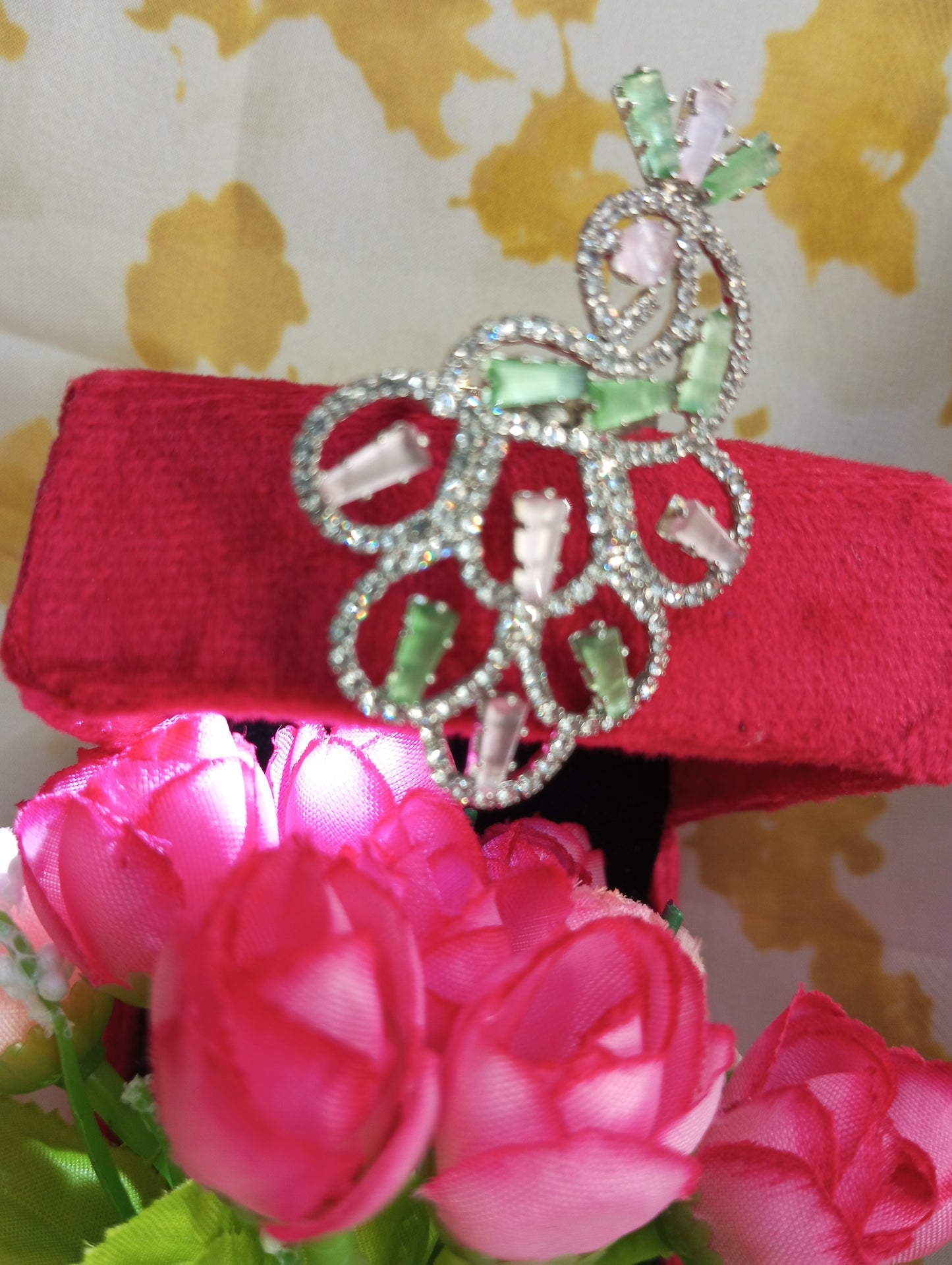 American Diamond Cocktail Ring v3