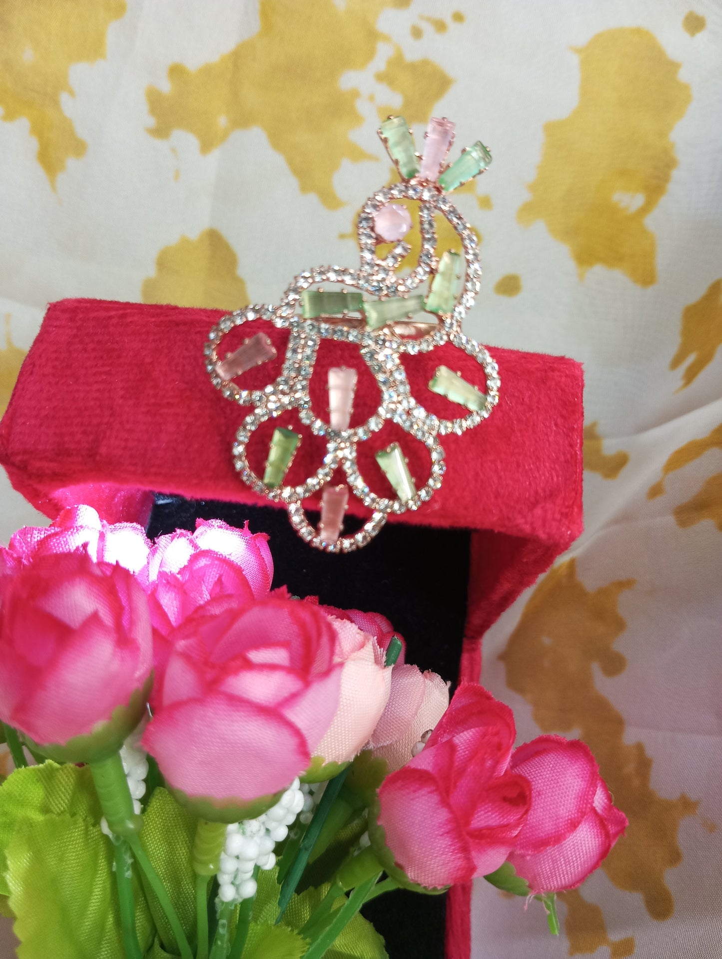 American Diamond Cocktail Ring v1