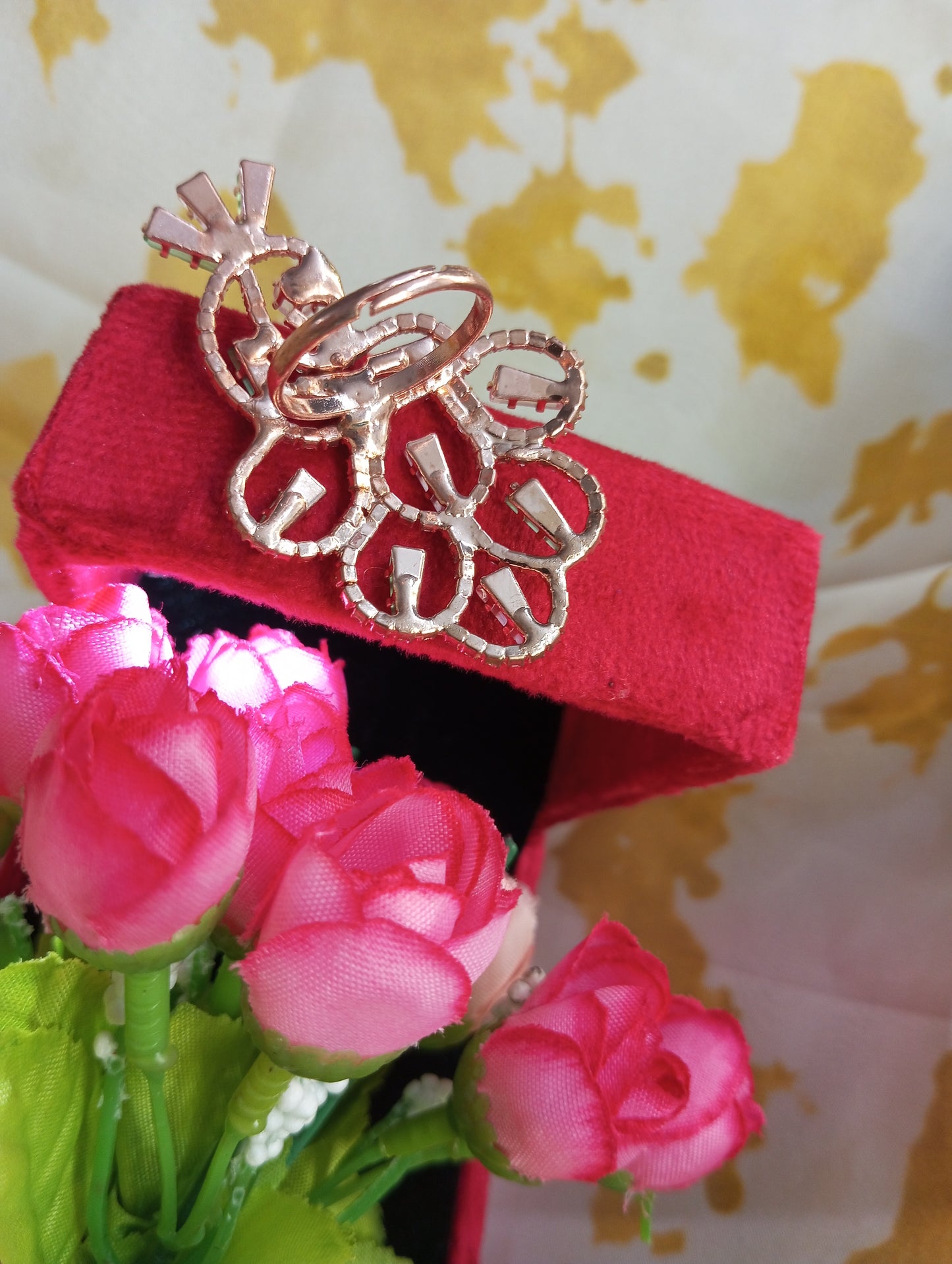 American Diamond Cocktail Ring v1