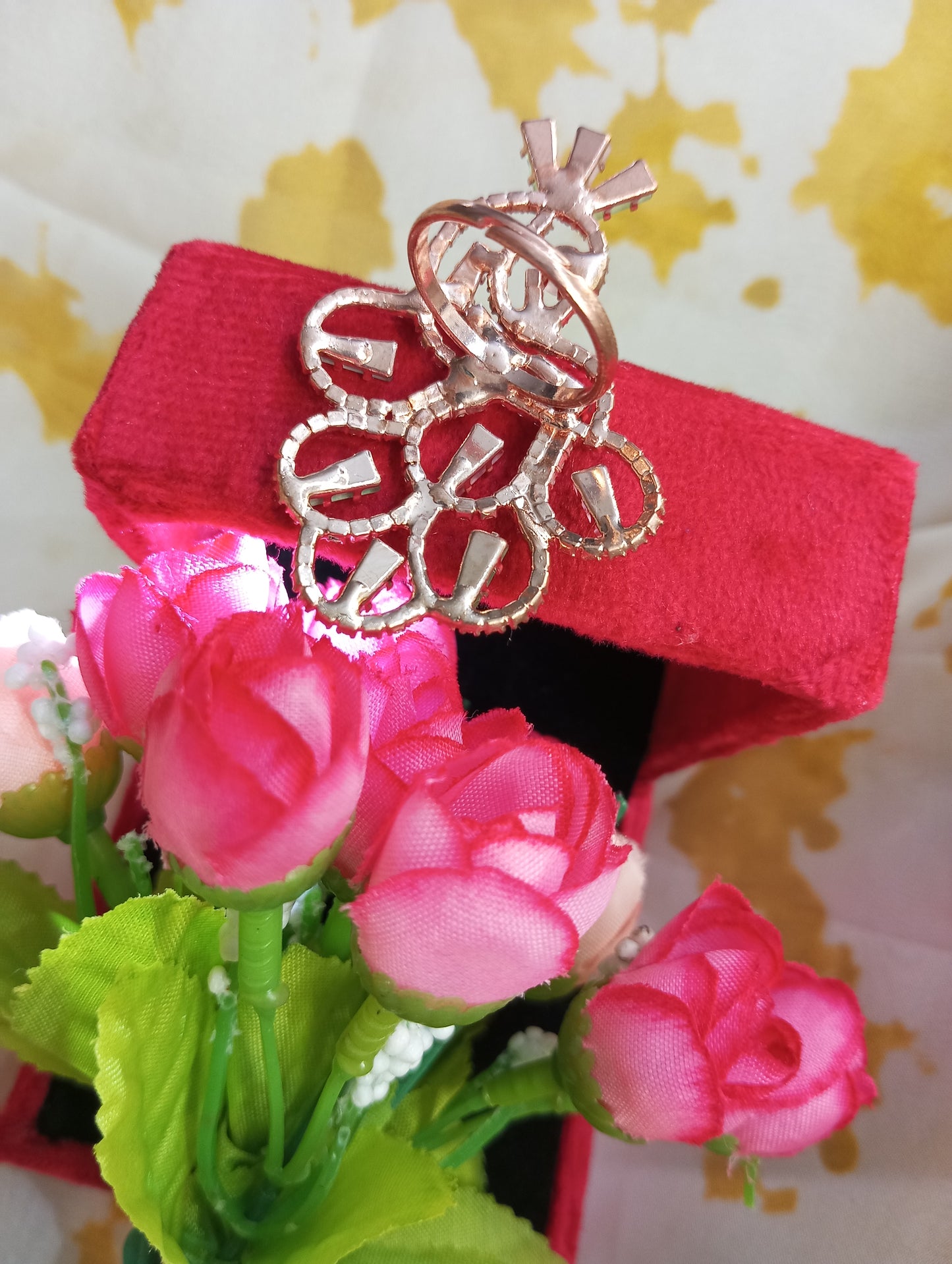 American Diamond Cocktail Ring v1