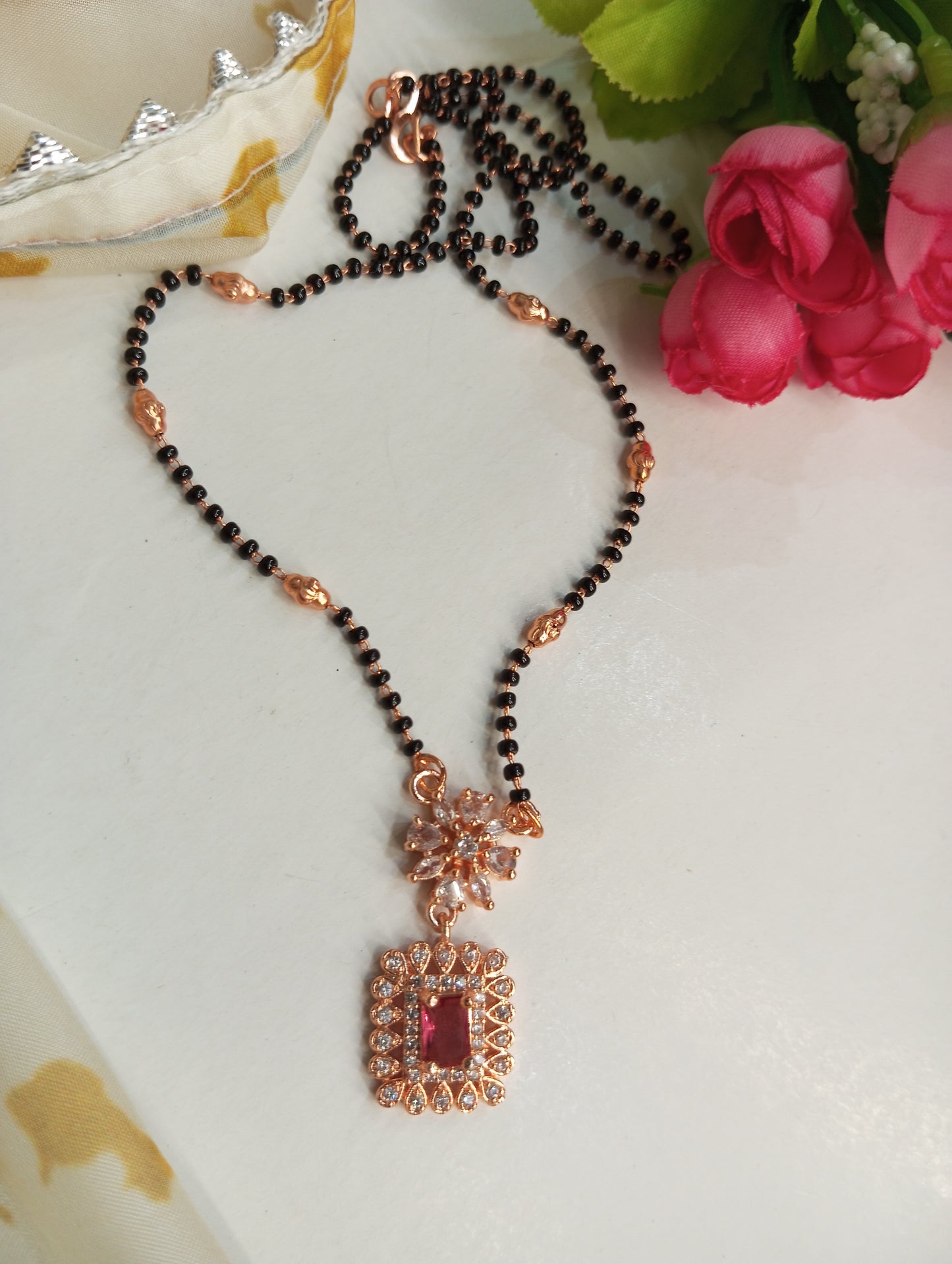 Mangalsutra in Rose Gold