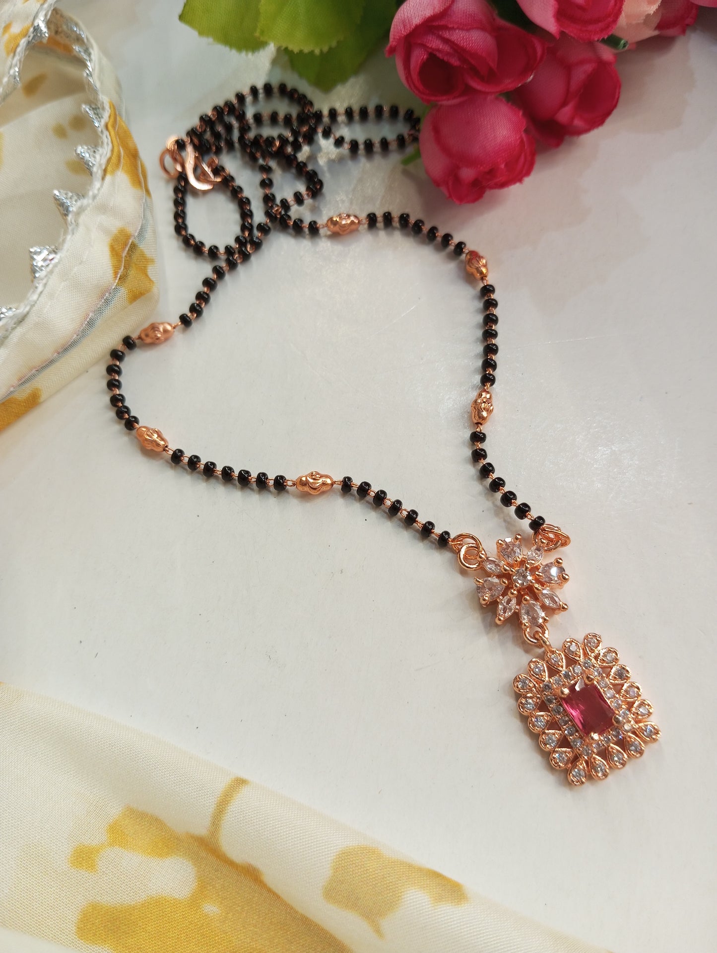 Mangalsutra in Rose Gold