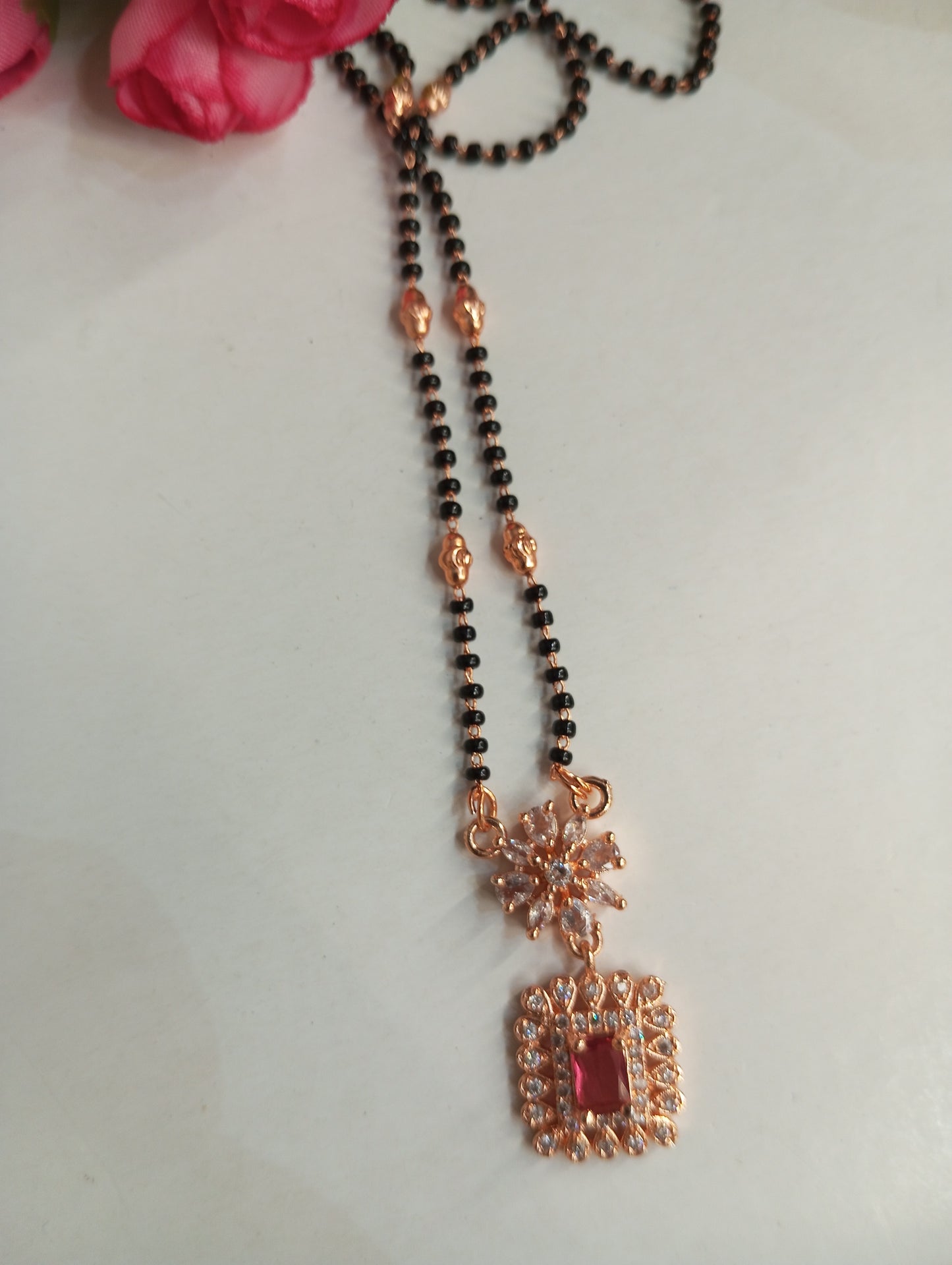 Mangalsutra in Rose Gold