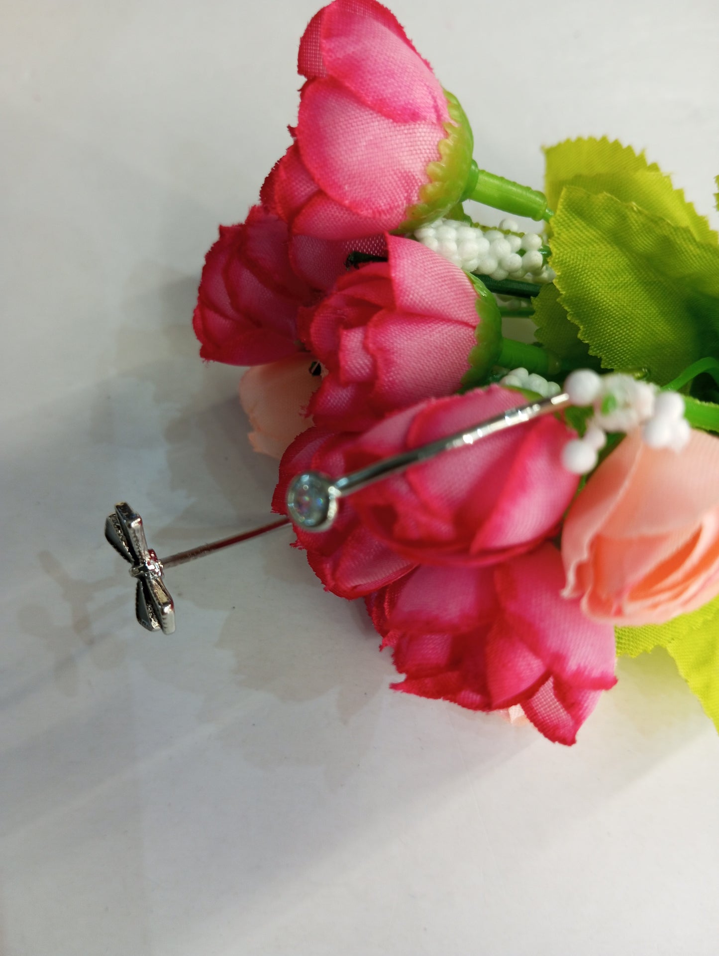 Cute Black Bow and Silver Adjustable Bracelet