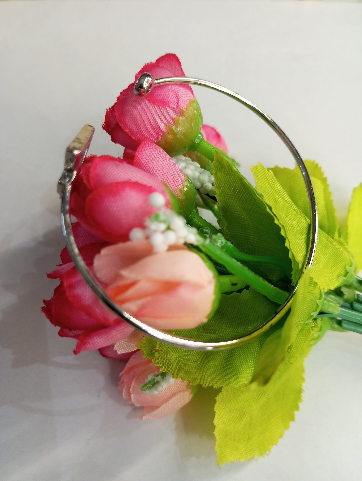 Black Triangle and Silver Adjustable Bracelet