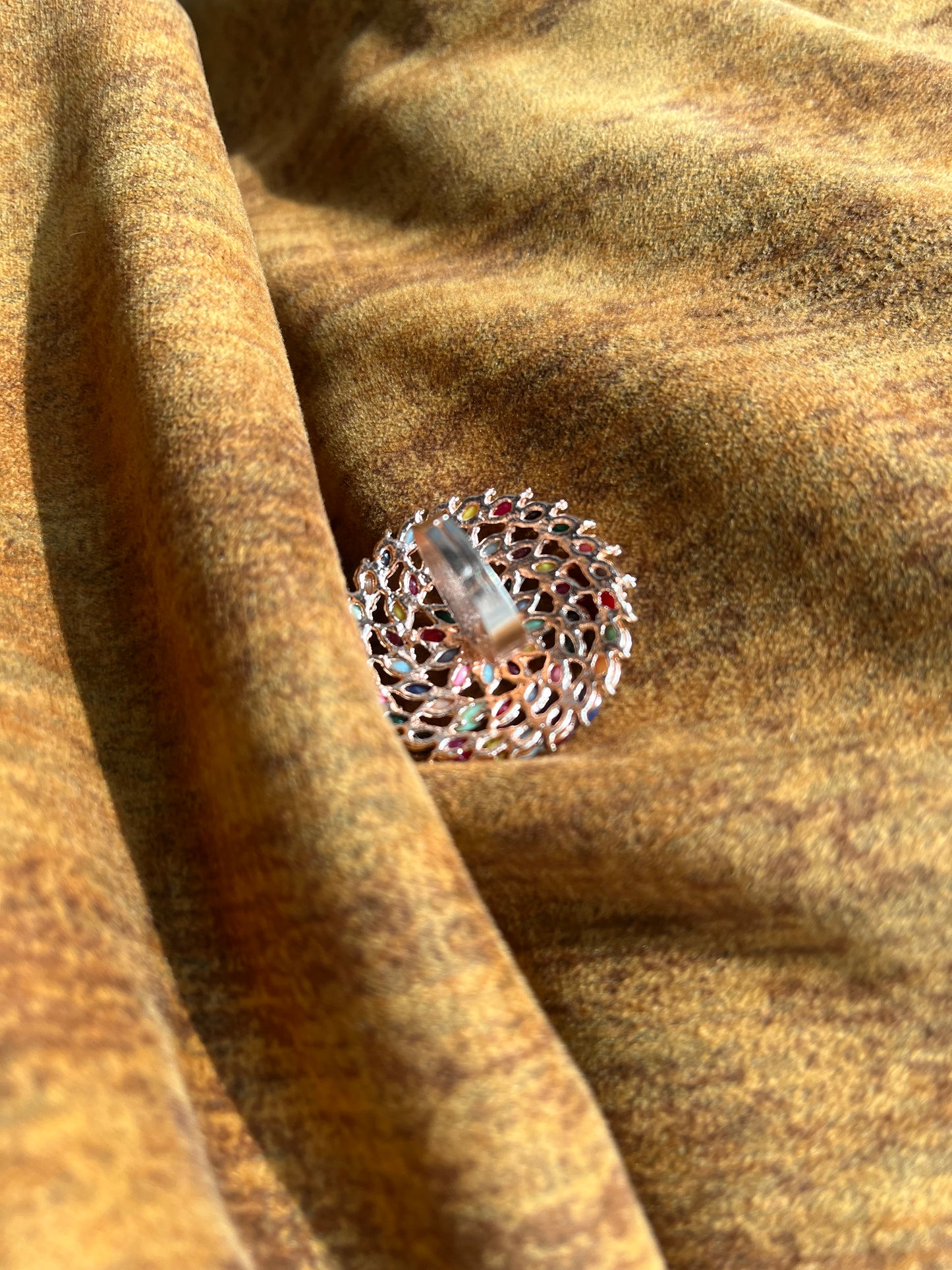 Adjustable Ring Multicolor Medium Size