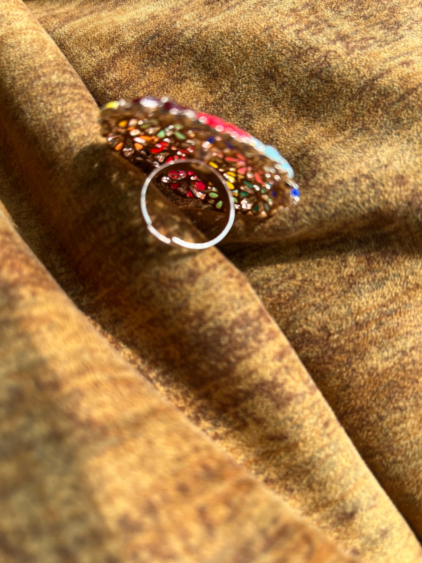 Adjustable Ring Multicolor Big Size