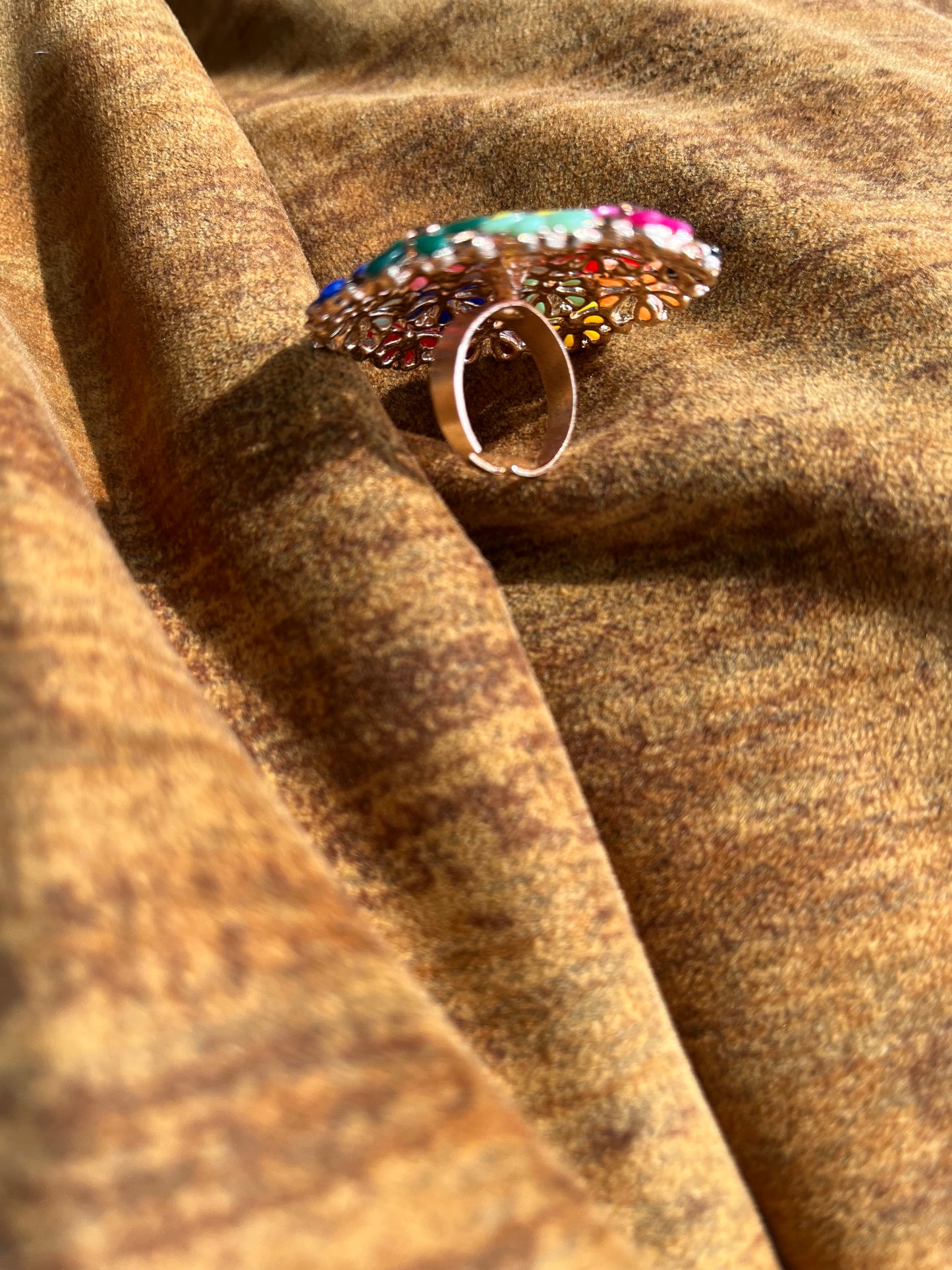 Adjustable Ring Multicolor Big Size